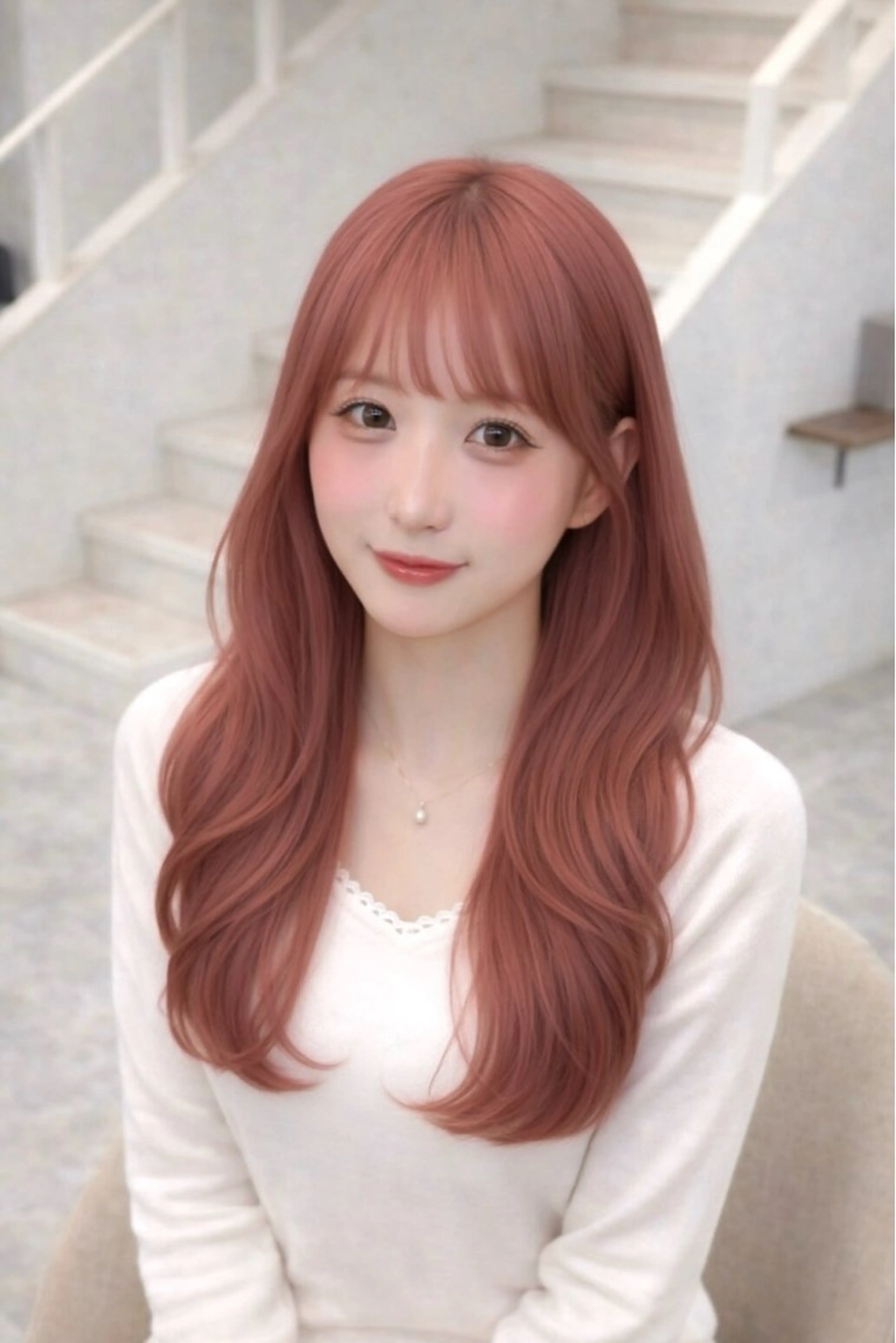 ロング ヘアカラー トリートメント 透明感/ピンクカラー / mai🐇♡のヘアスタイル