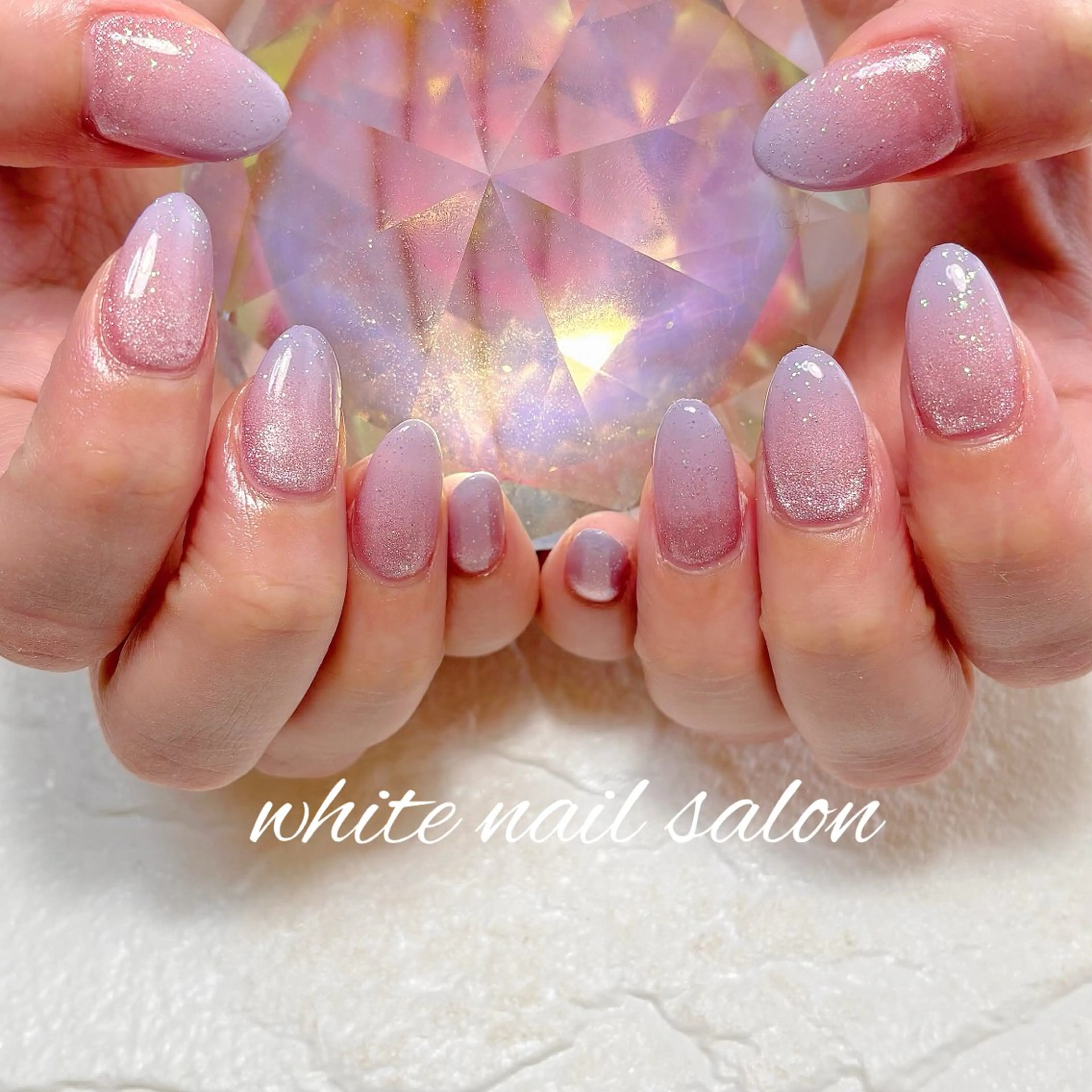 ネイル フットネイル ラメ(グリッター) 持ち込み ハンドネイル white nail salonのネイルデザイン