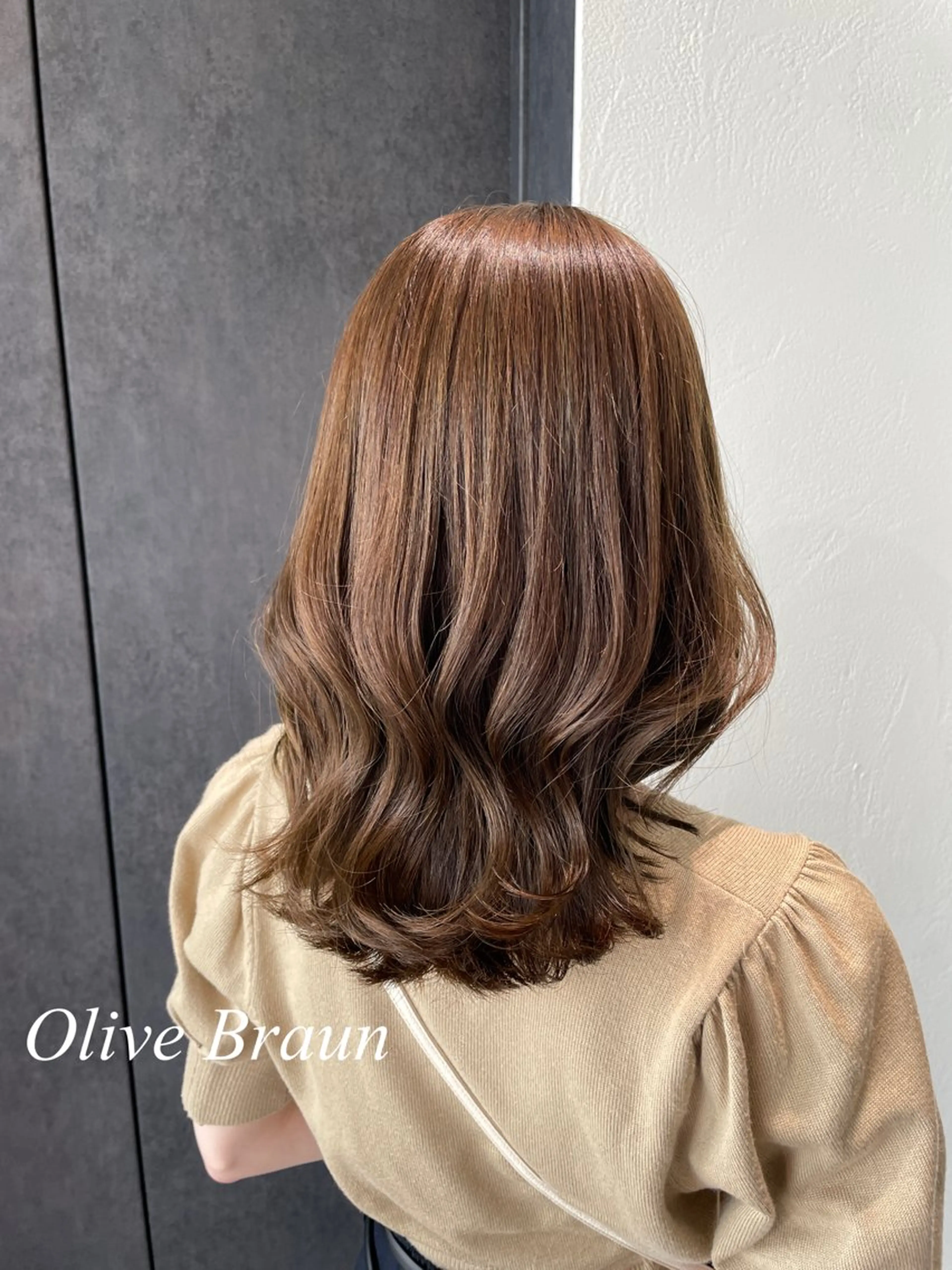 カラー ブリーチ ブラウンカラー ブリーチなしカラー ZAZA AOYAMA所属・ブリーチ・デザイン カラー/江原のヘアスタイル