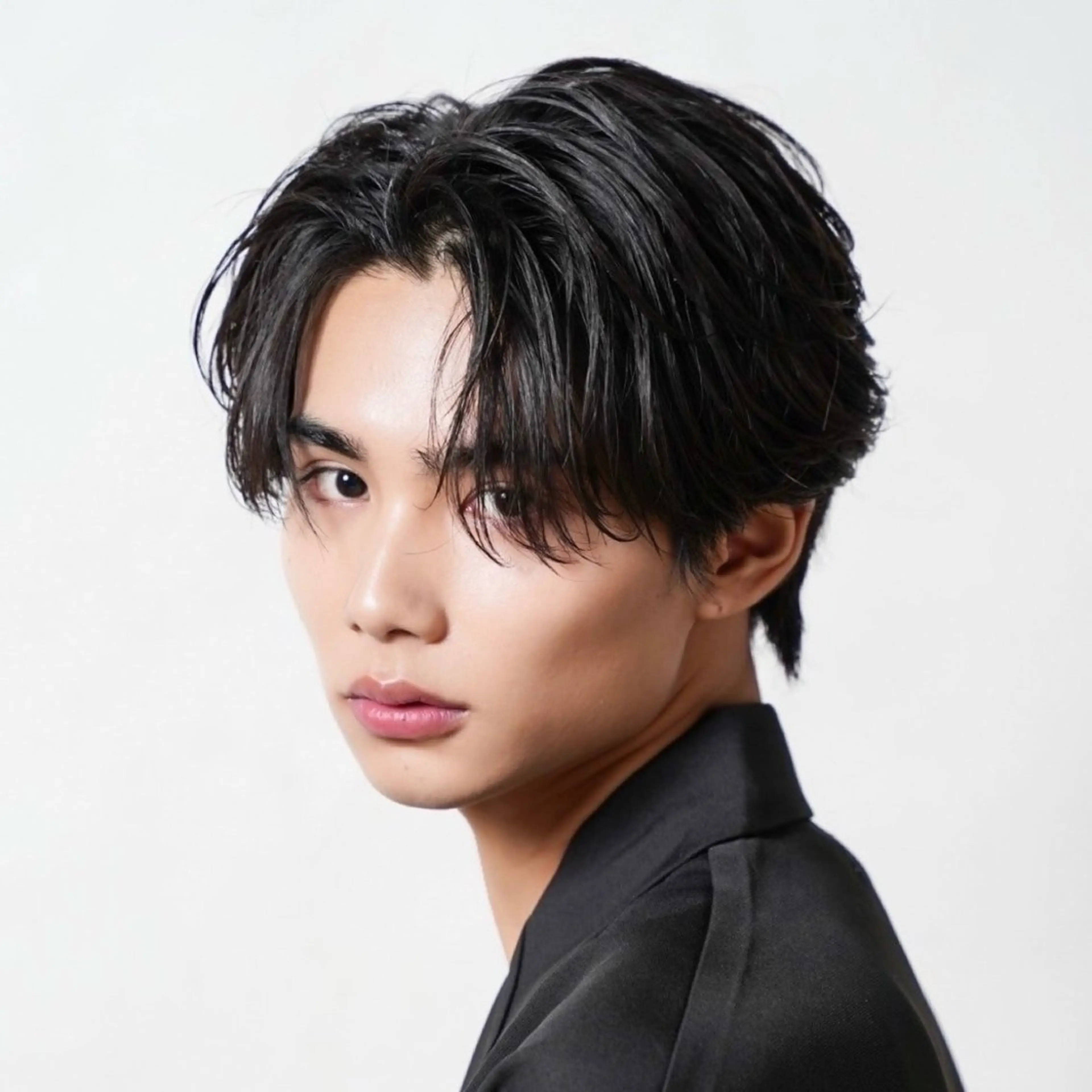 ミディアム カラー パーマ メンズ カット トリートメント シースルーマッシュ/ メンズ/KYOHEIのヘアスタイル