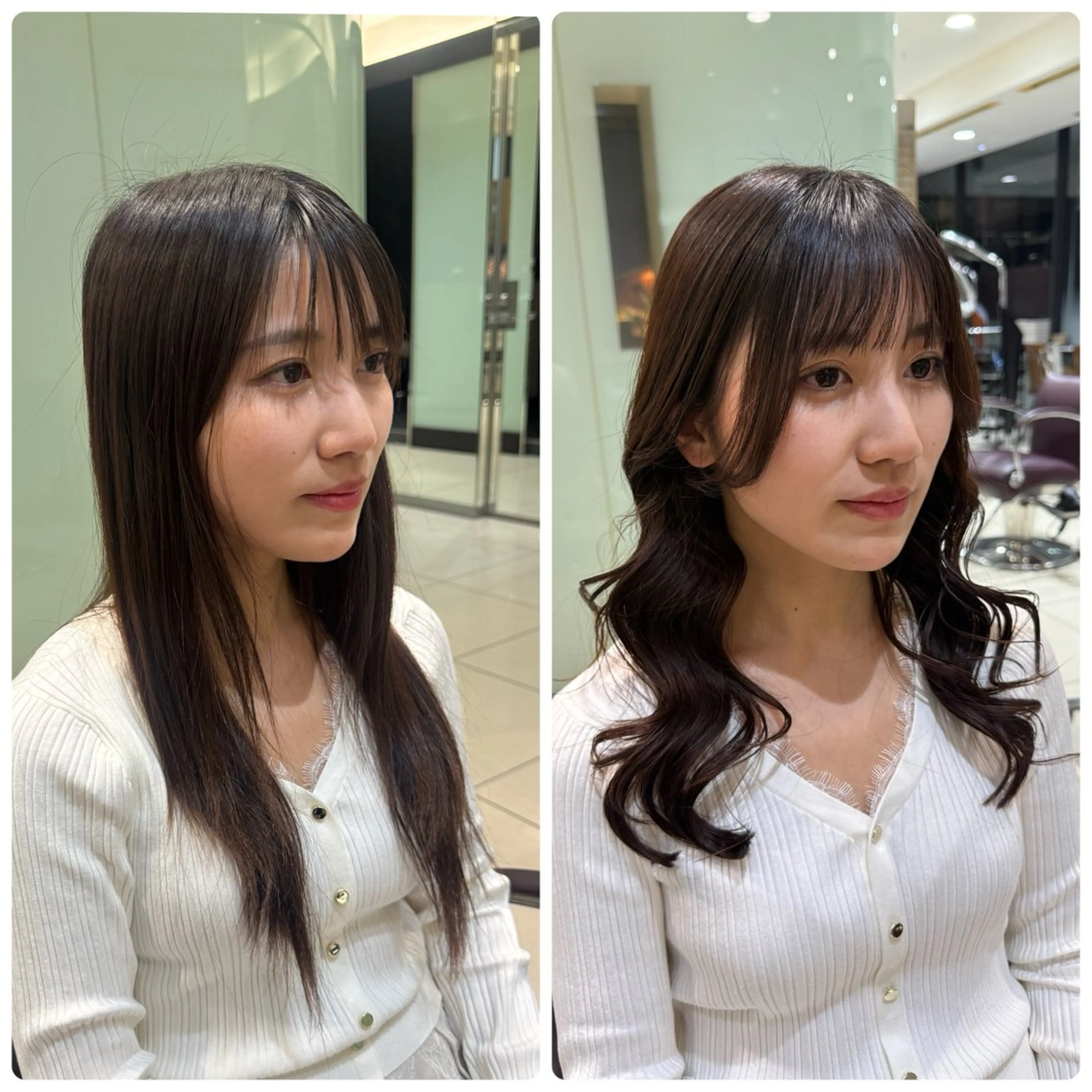 ロング パーマ パーマ 表参道|韓国風・コテ 巻き風パーマるい🌀のヘアスタイル