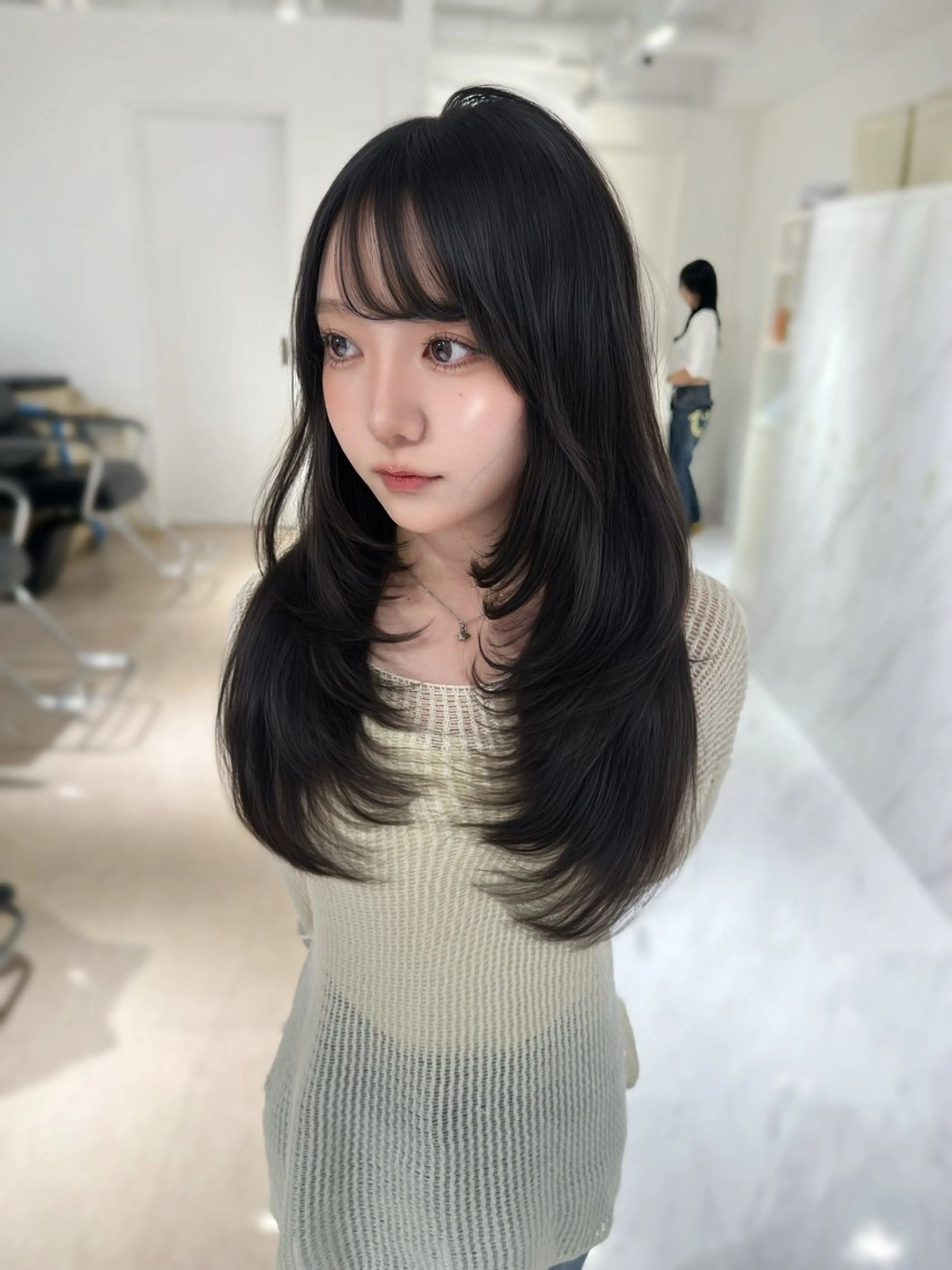 ロング カット 上野/韓国hair 🤍MOEKA🤍のヘアスタイル