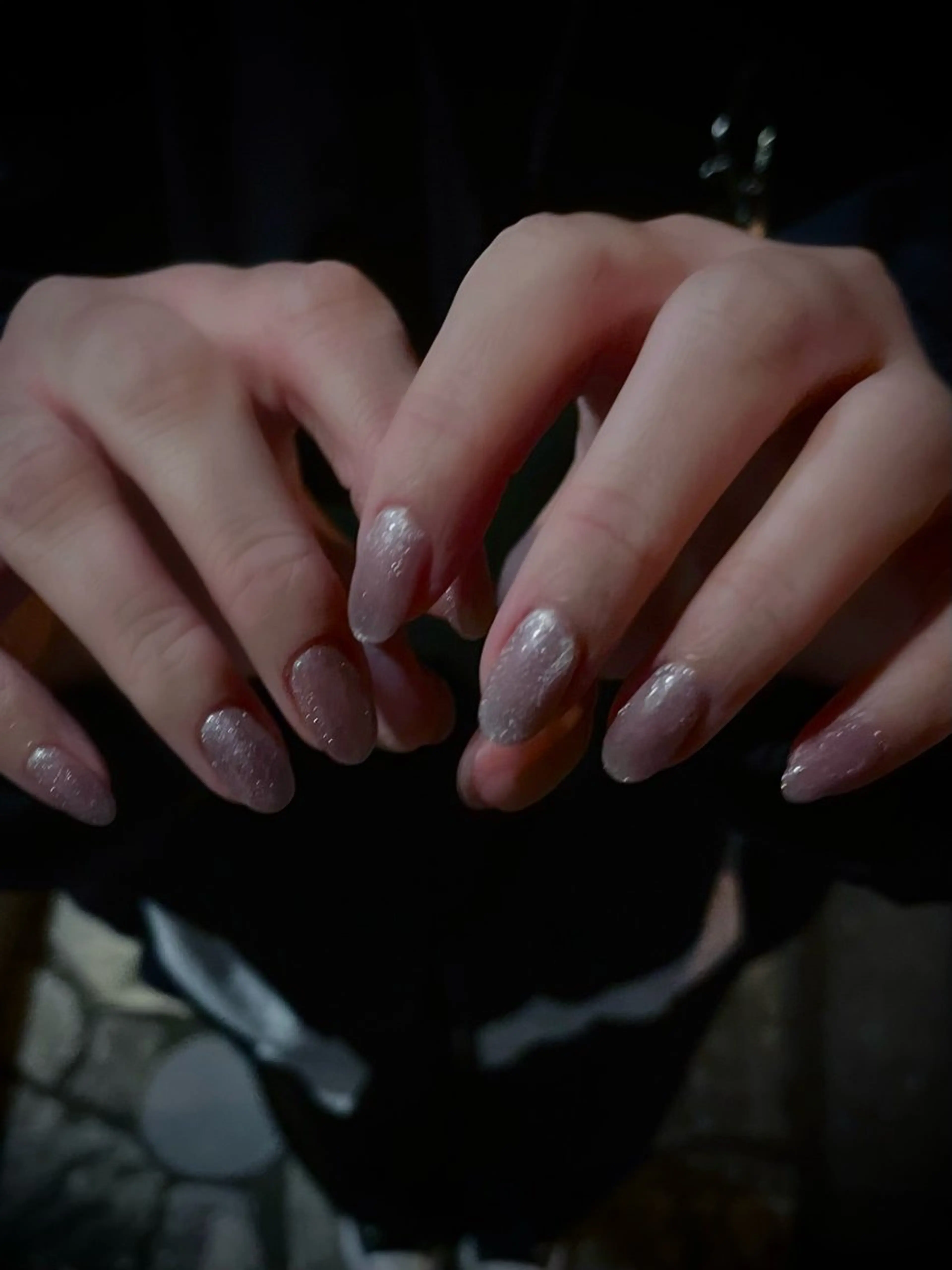 ネイル キラキラネイル マグネットネイル ワンカラーネイル スカルプネイル ワンホンネイル nine.🦋 YUKOのネイルデザイン