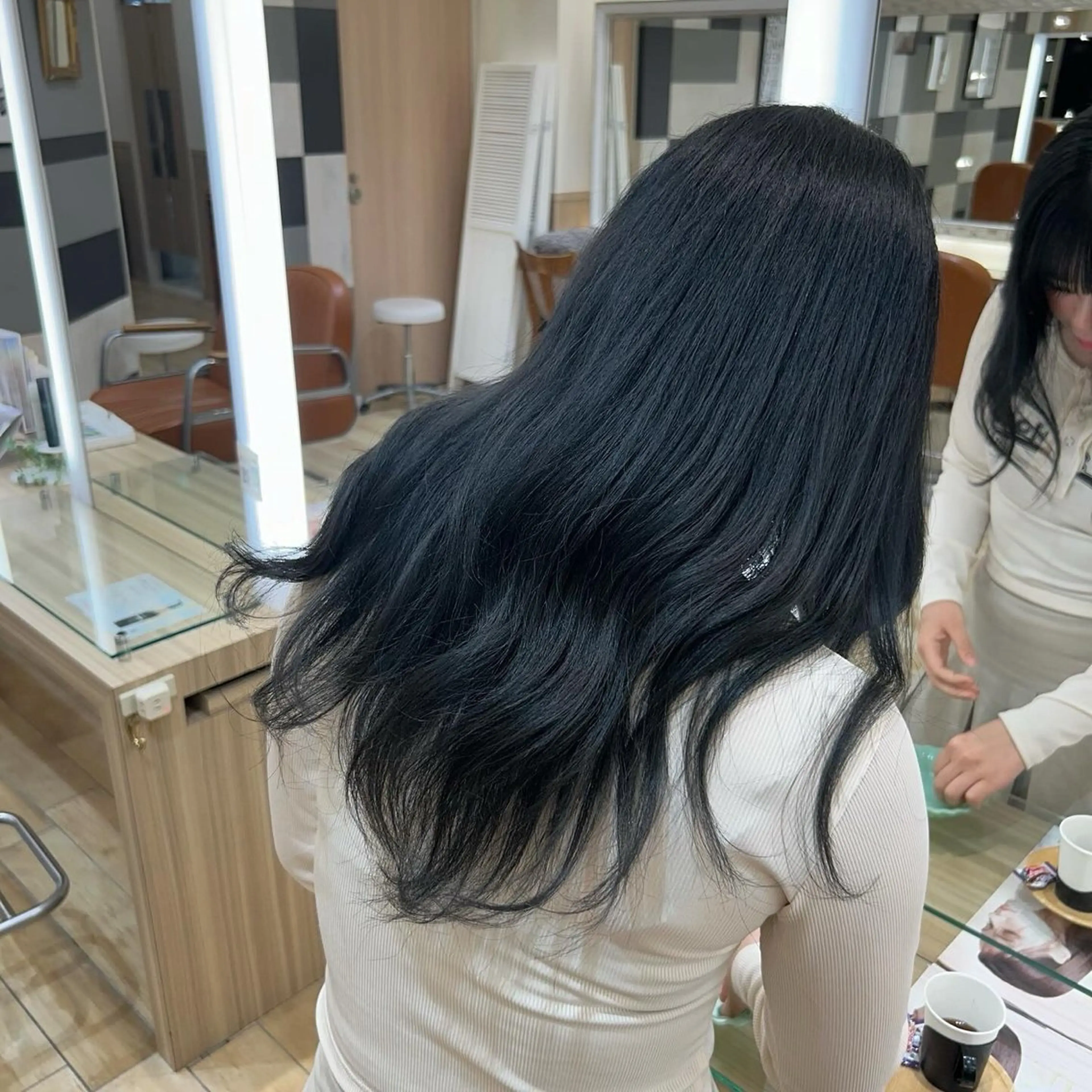 ロング カラー ヘアカラー トリートメント 顔周りレイヤーカット /髪質改善/ゆう🤍のヘアスタイル