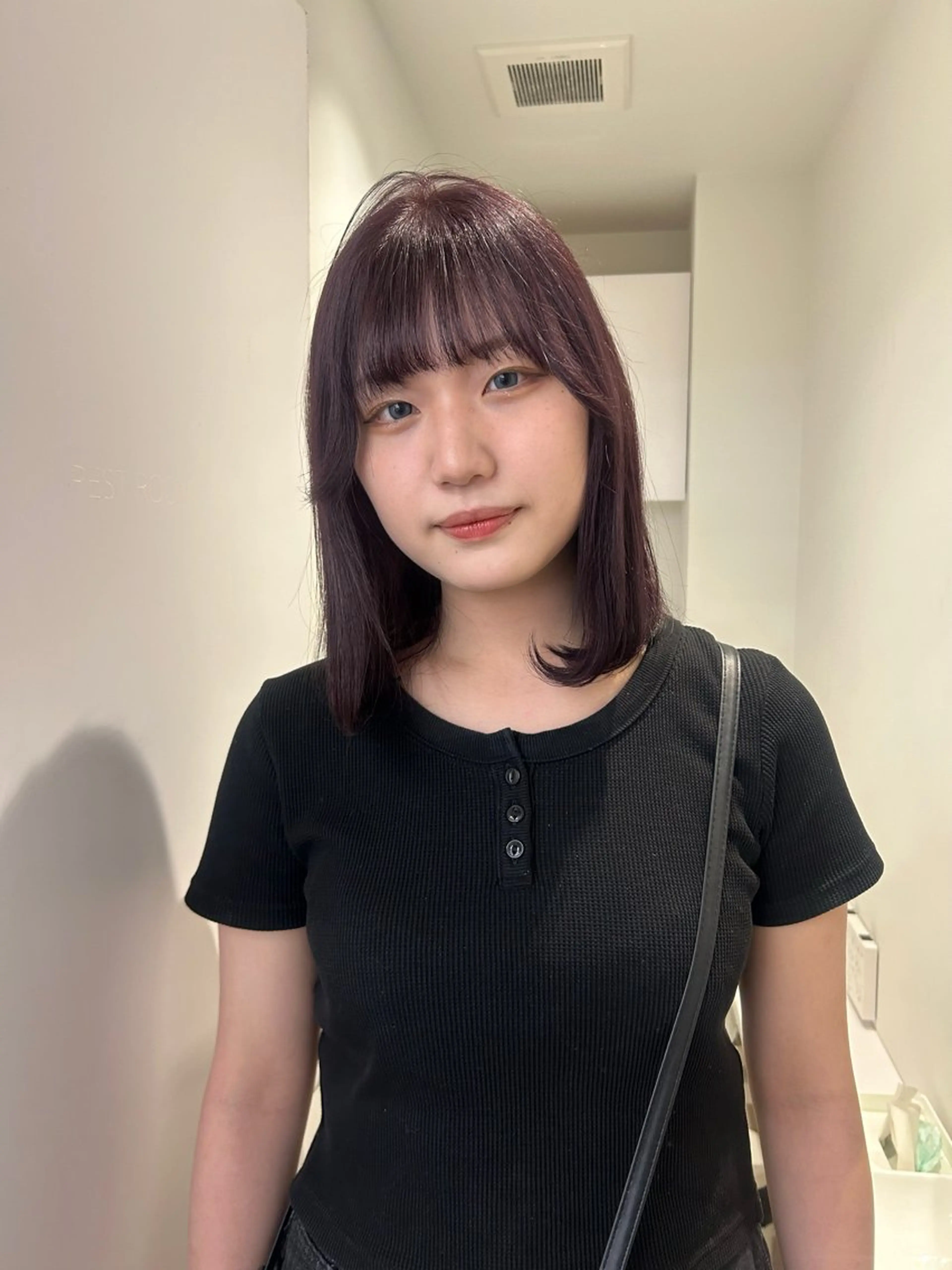 ミディアム ヘアカラー 👒透明感カラー yui👒のヘアスタイル