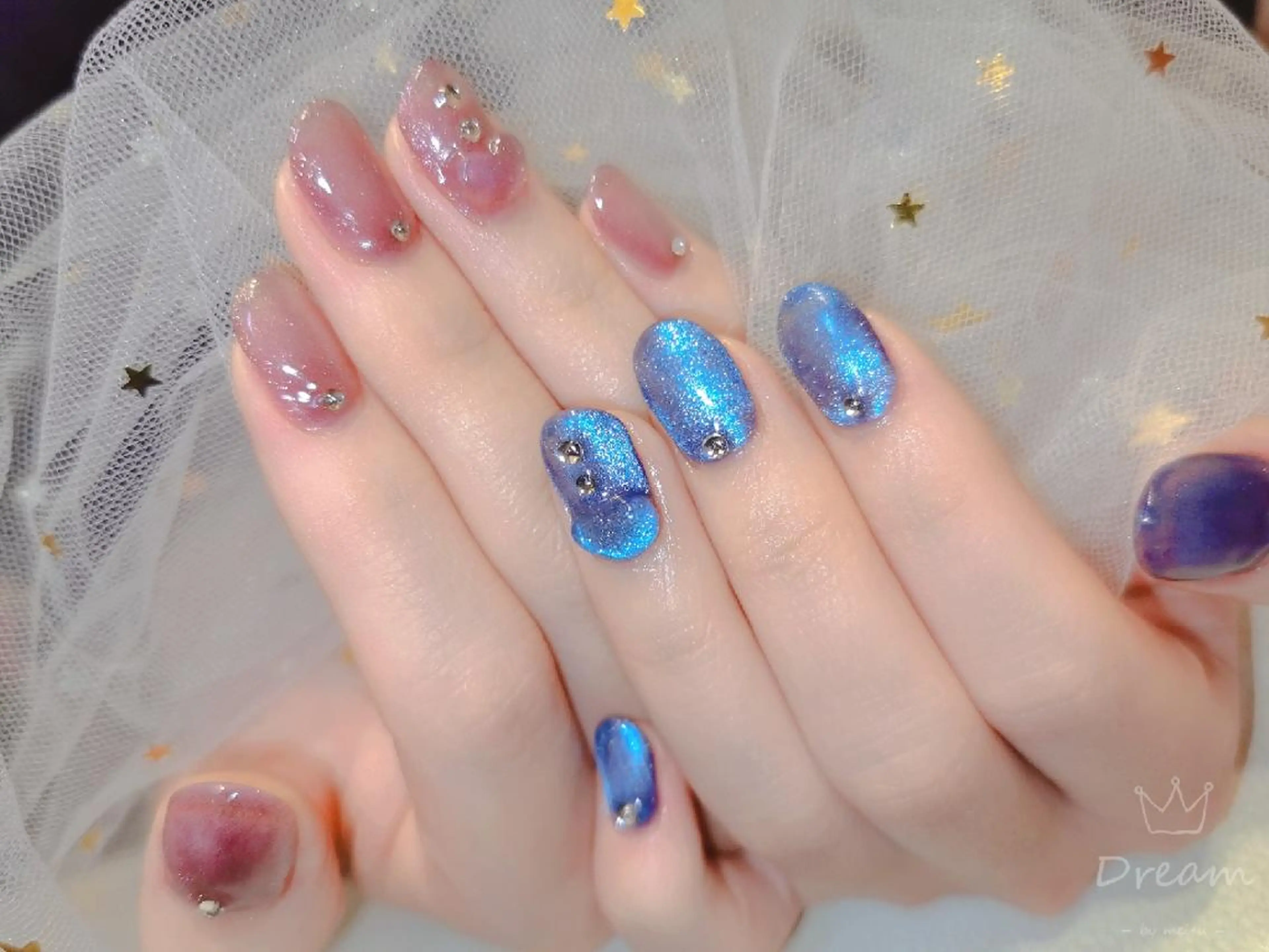 ネイル ネイリストゆか💅 長さだし、深爪矯正のネイルデザイン