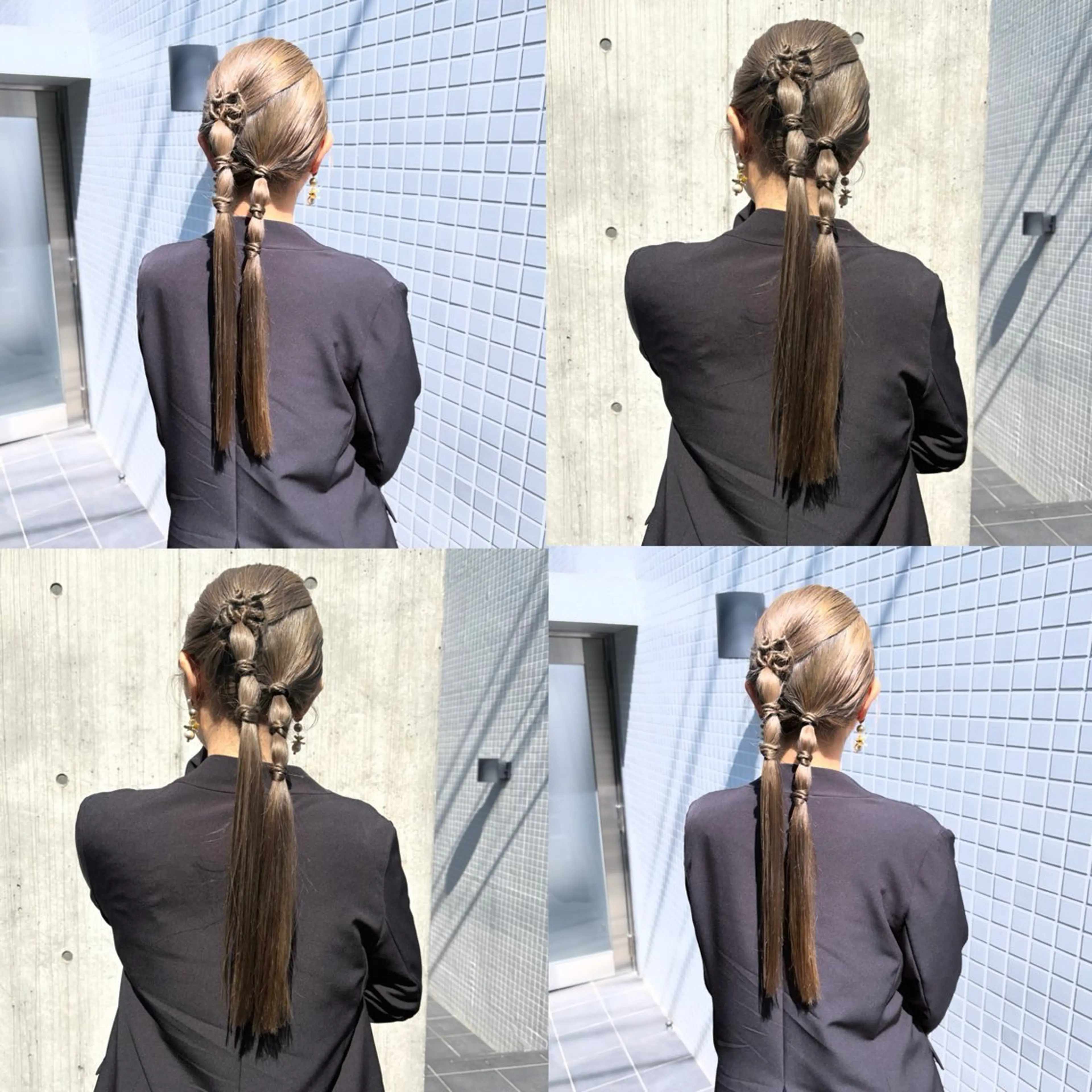 ロング カラー ヘアアレンジ 結婚式・ブライダル ダブルカラー ハイトーンカラー ヘアカラー トリートメント ヘッドスパ ヘアセット カジュアルを女っぽく 𝗮𝘆𝗮𝗰𝗼のヘアスタイル