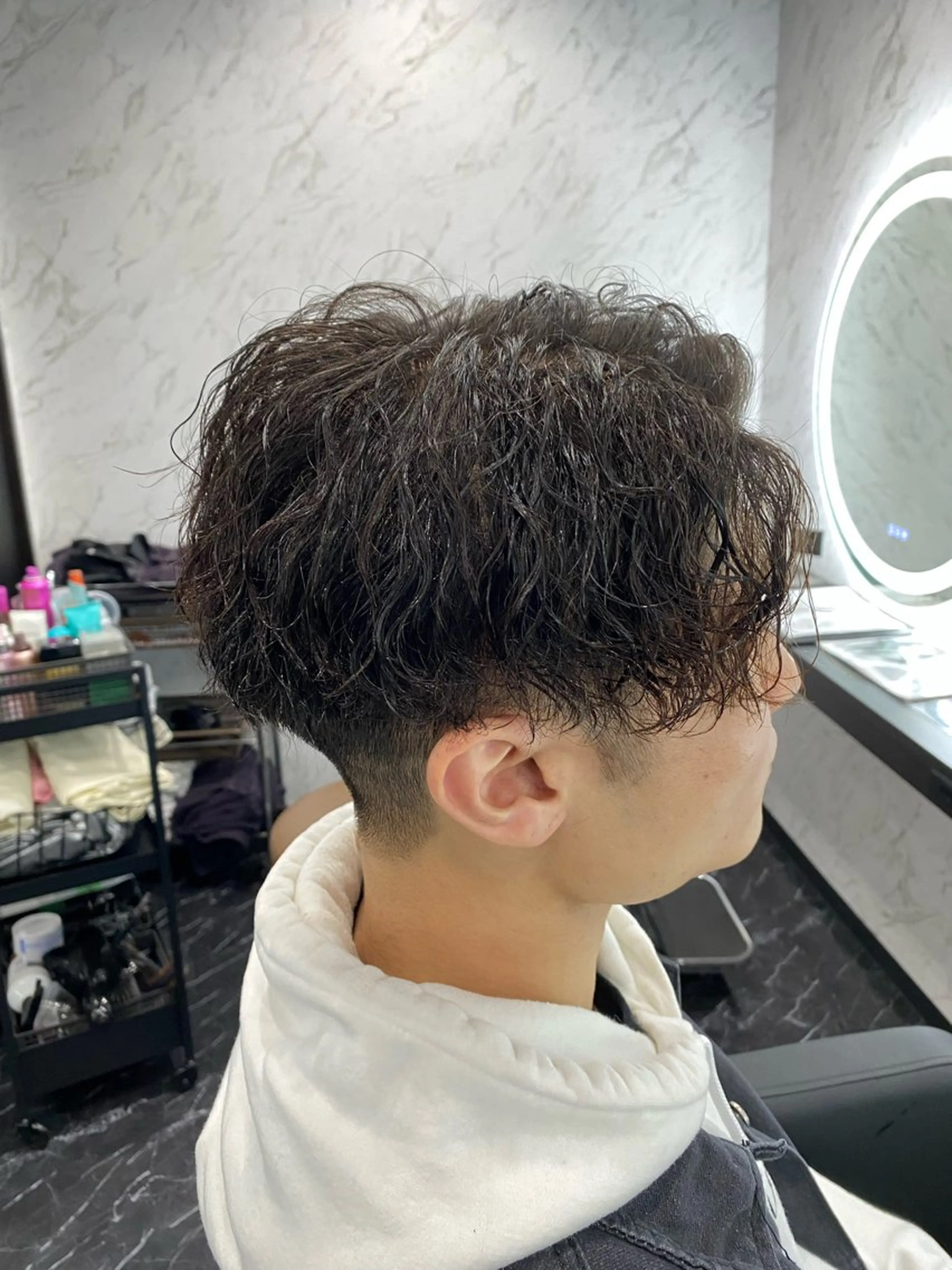 パーマ メンズ 五十嵐 満梨奈のヘアスタイル