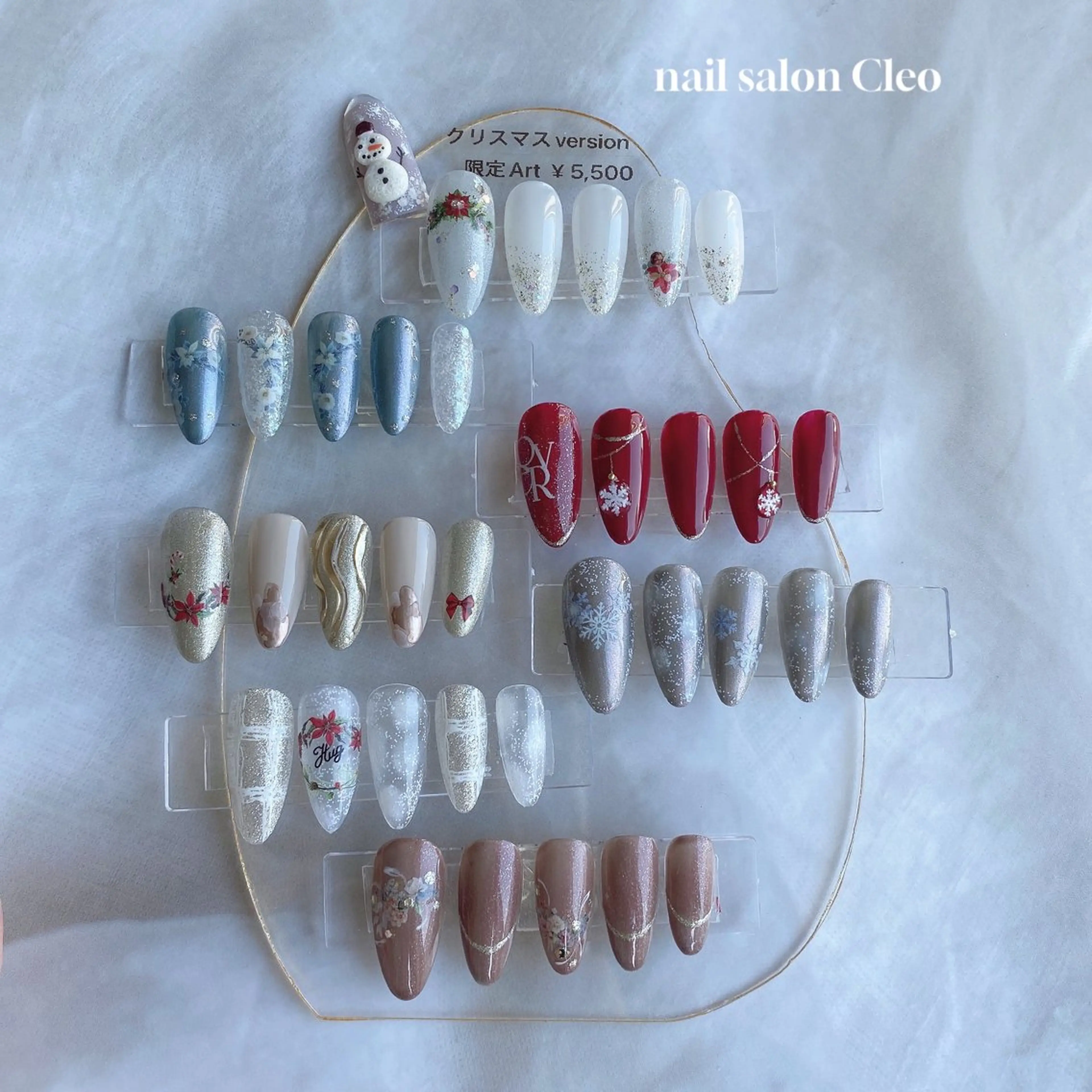 ネイル アートネイル 冬ネイル クリスマス Cleo クレオのネイルデザイン