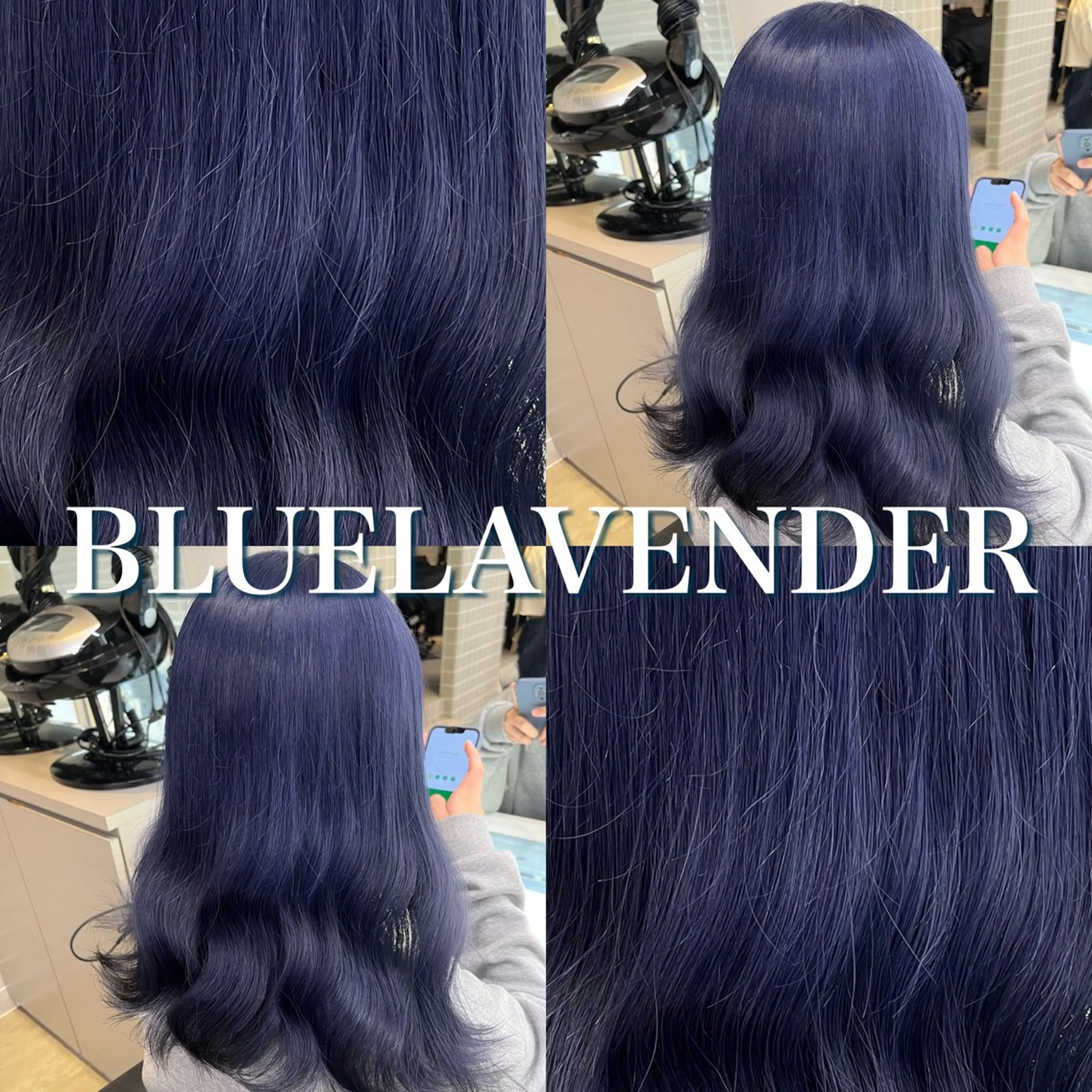 セミロング ヘアカラー トリートメント ヘッドスパ ヘアセット 寒色＆ブリーチ特化 寒色MiOのヘアスタイル