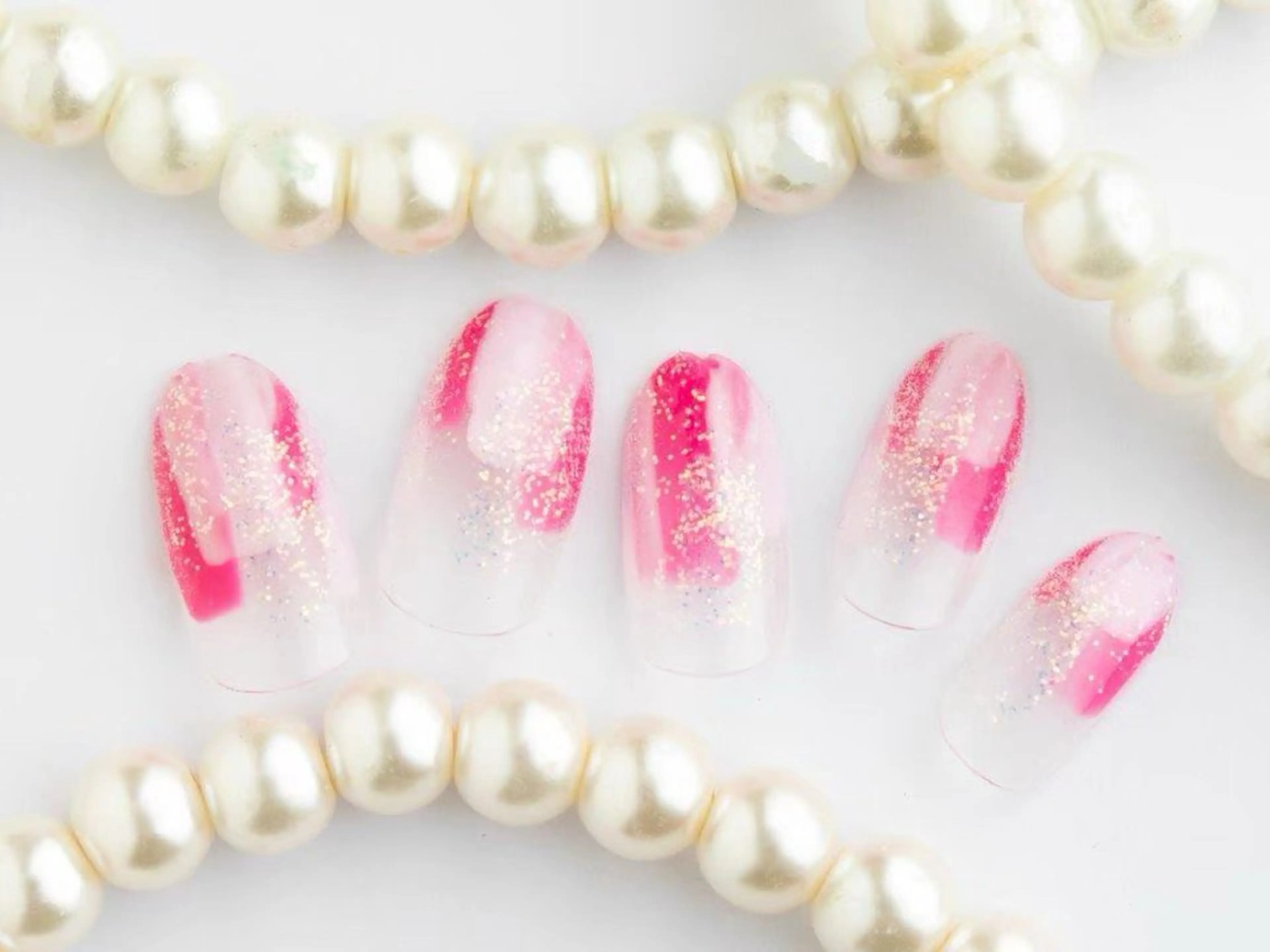 ハンド🩵塗りかけﾈｲﾙ【オフなし】👉🏻￥6500  🎨色変更OK✨️の写真