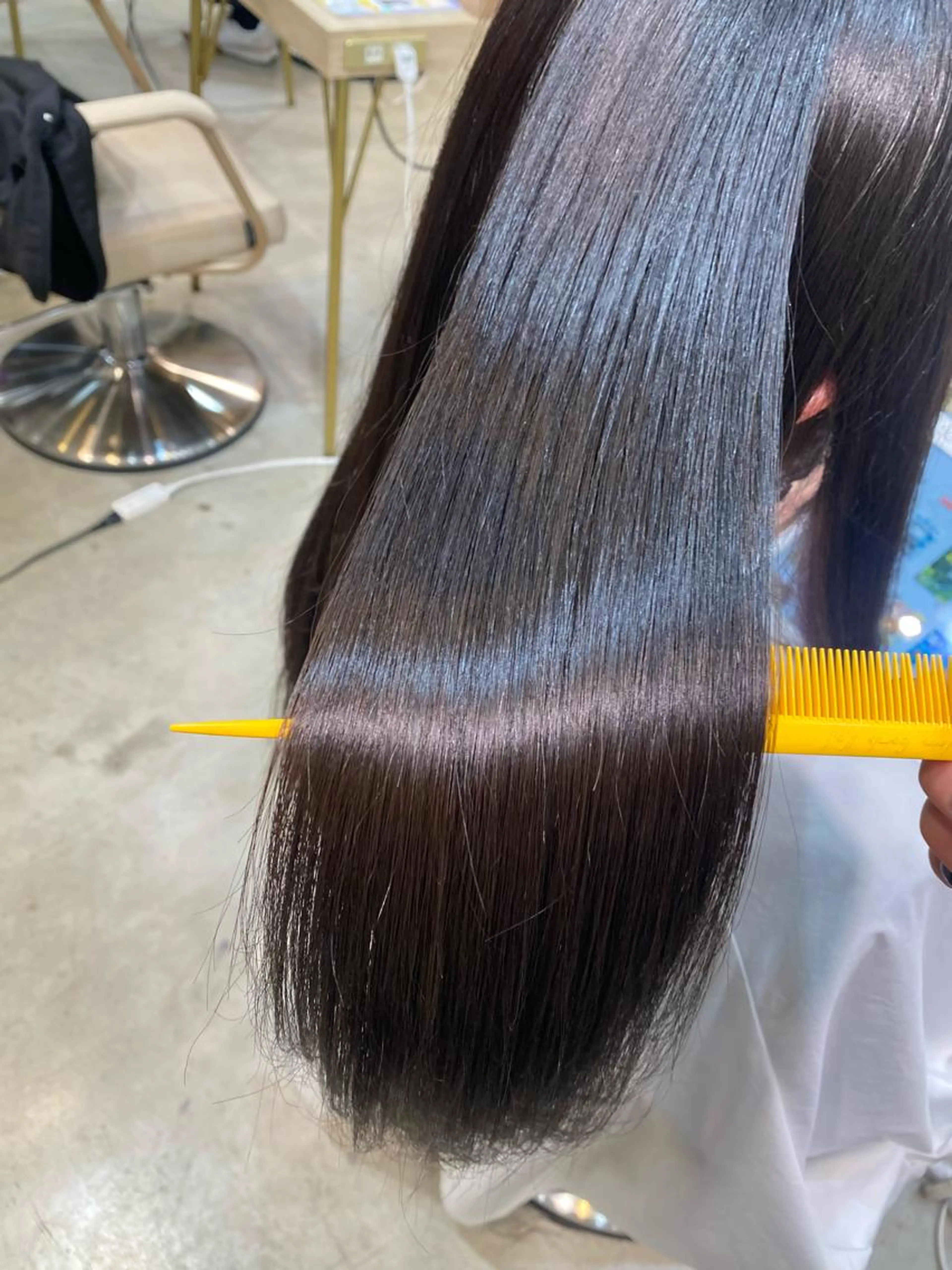 🎀ワンカラー＋Aujua5stepトリートメント🎀超音波アイロンつき🫧の写真