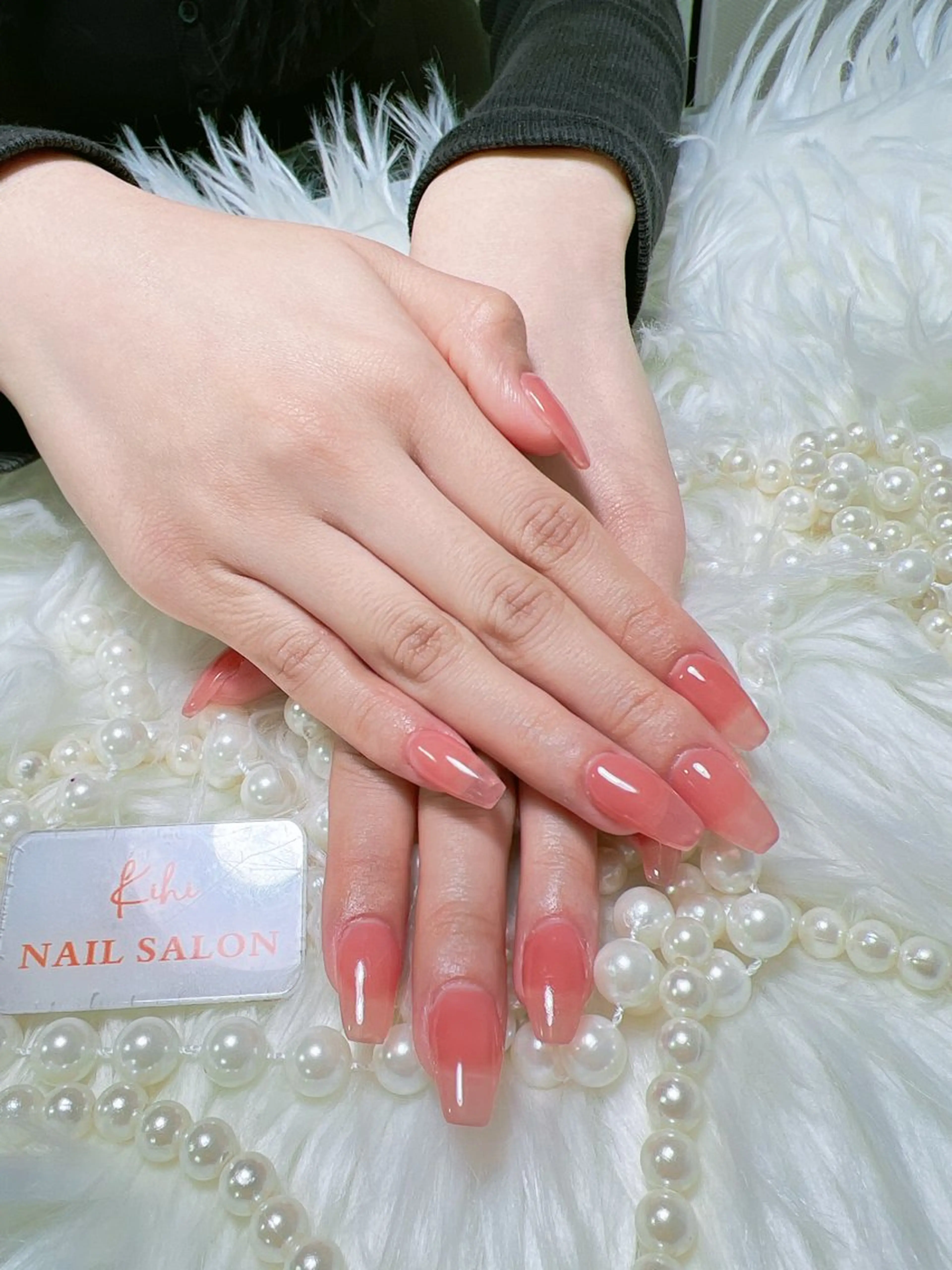 ネイル ワンカラーネイル スカルプネイル 米澤 ハナユキのネイルデザイン