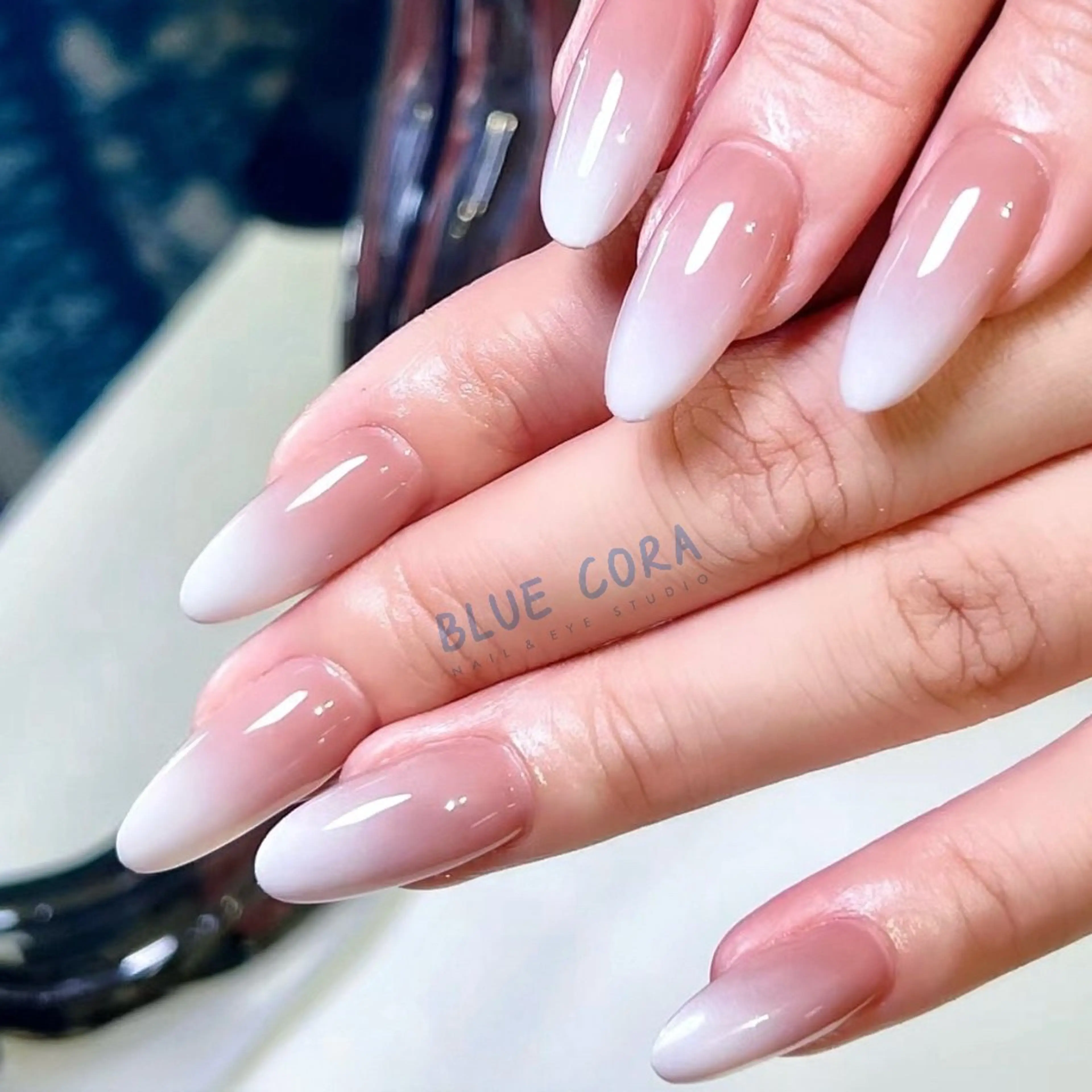 🧚🏻‍♀️NEW OPEN限定🪽チップ長さ出し🧡カラーグラデーションorチークネイル✨ベースカラー付け！の写真