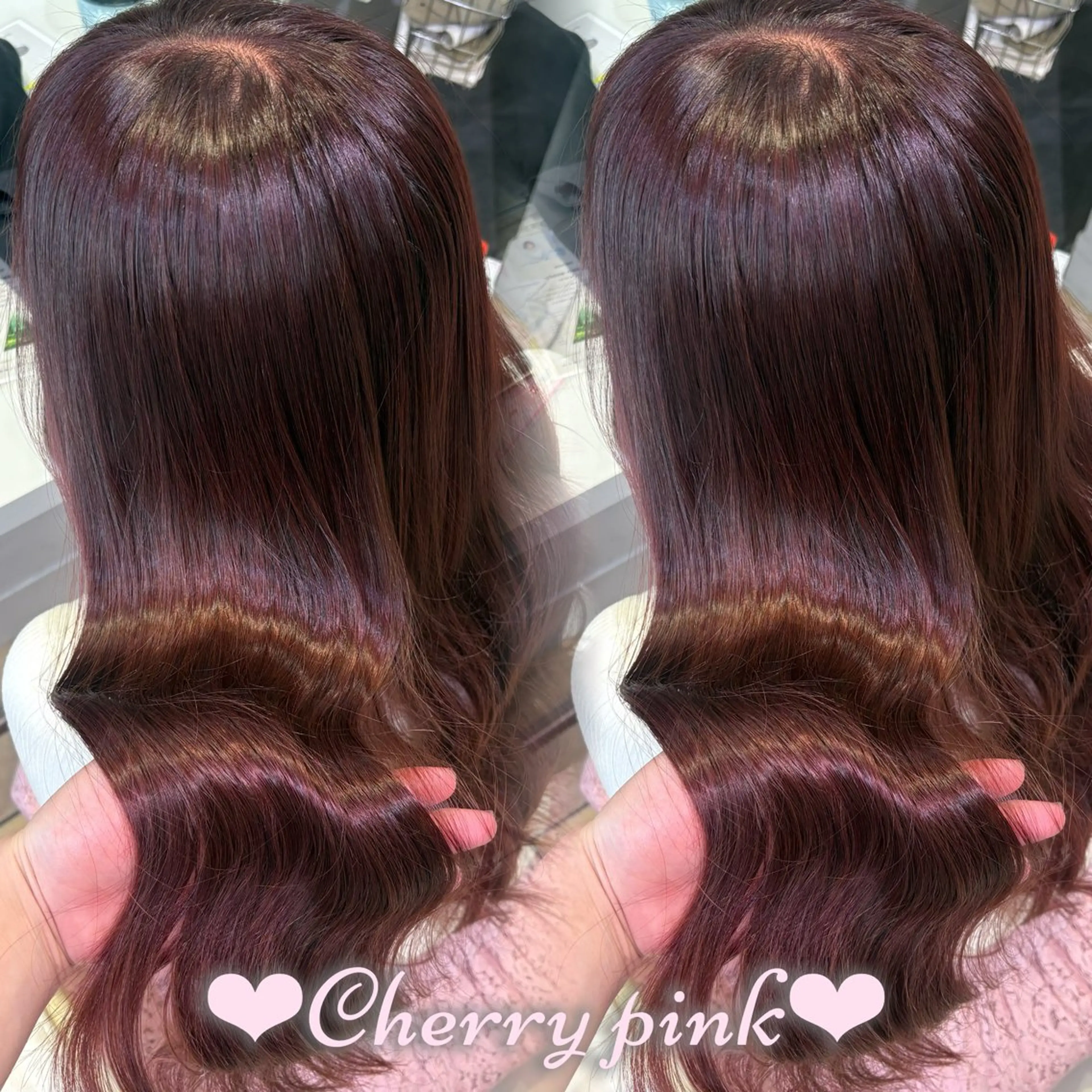 ロング カラー 透明感カラー ピンクカラー カット ヘアカラー トリートメント 新宿/透明感カラー /韓国ヘアKANA♡のヘアスタイル