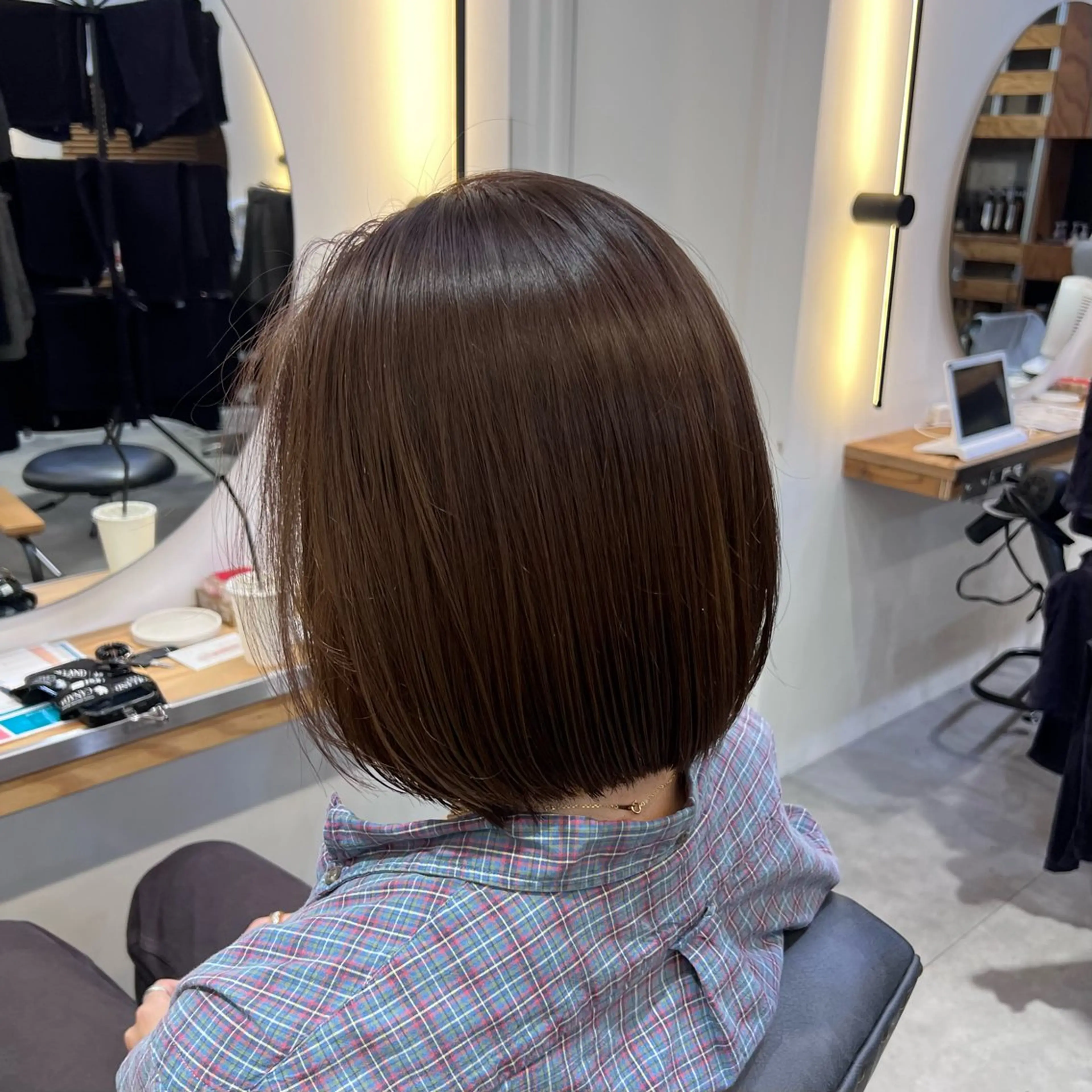 ロング カラー パーマ ベージュカラー 黒髪 ブルーカラー ブルーブラック ブラウンカラー ヘアカラー トリートメント ブリーチなし/ ベージュ/akiraのヘアスタイル