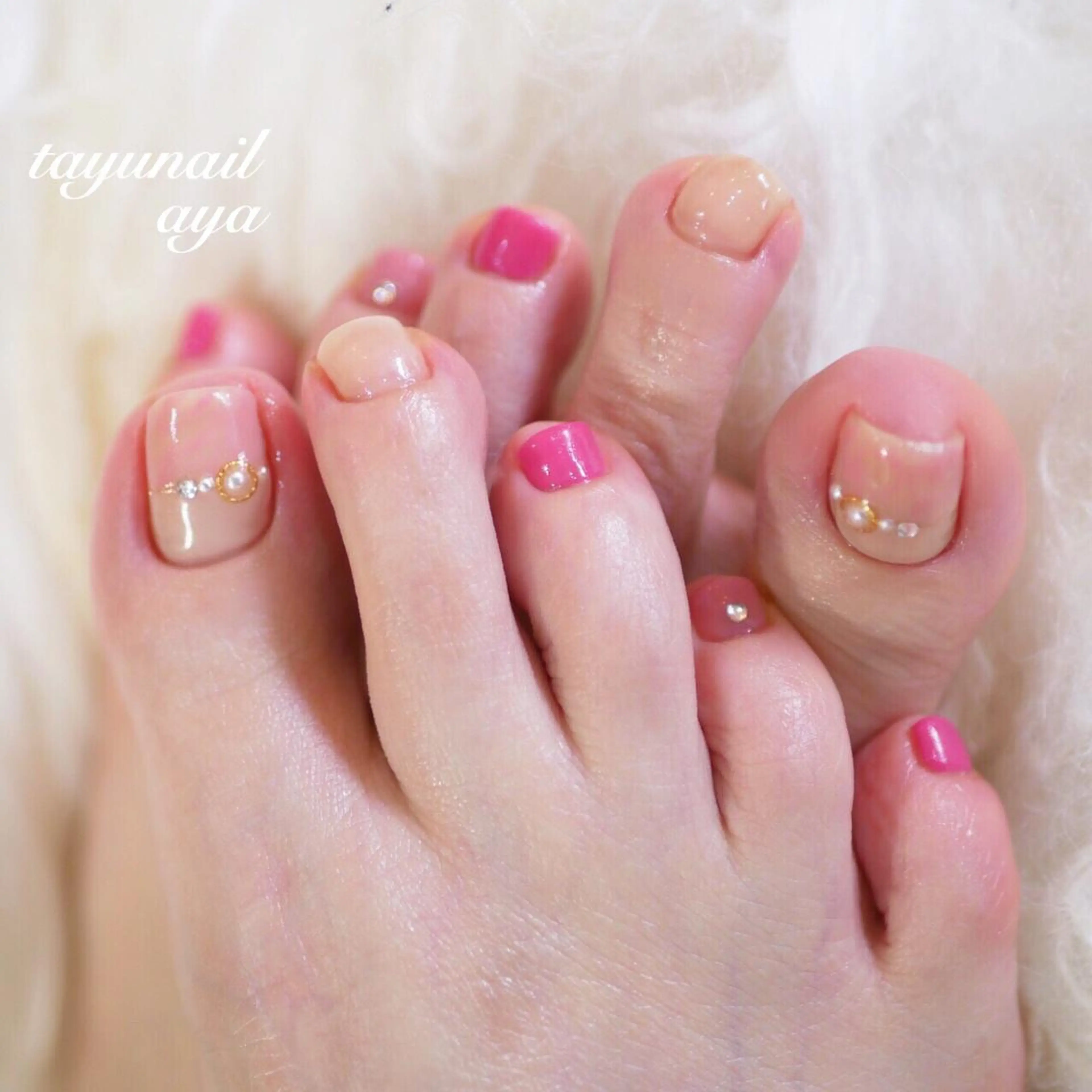 ネイル フットネイル ネイルサロン・ネイルスクール　たゆnail所属・ネイルサロン 【たゆnail】のネイルデザイン