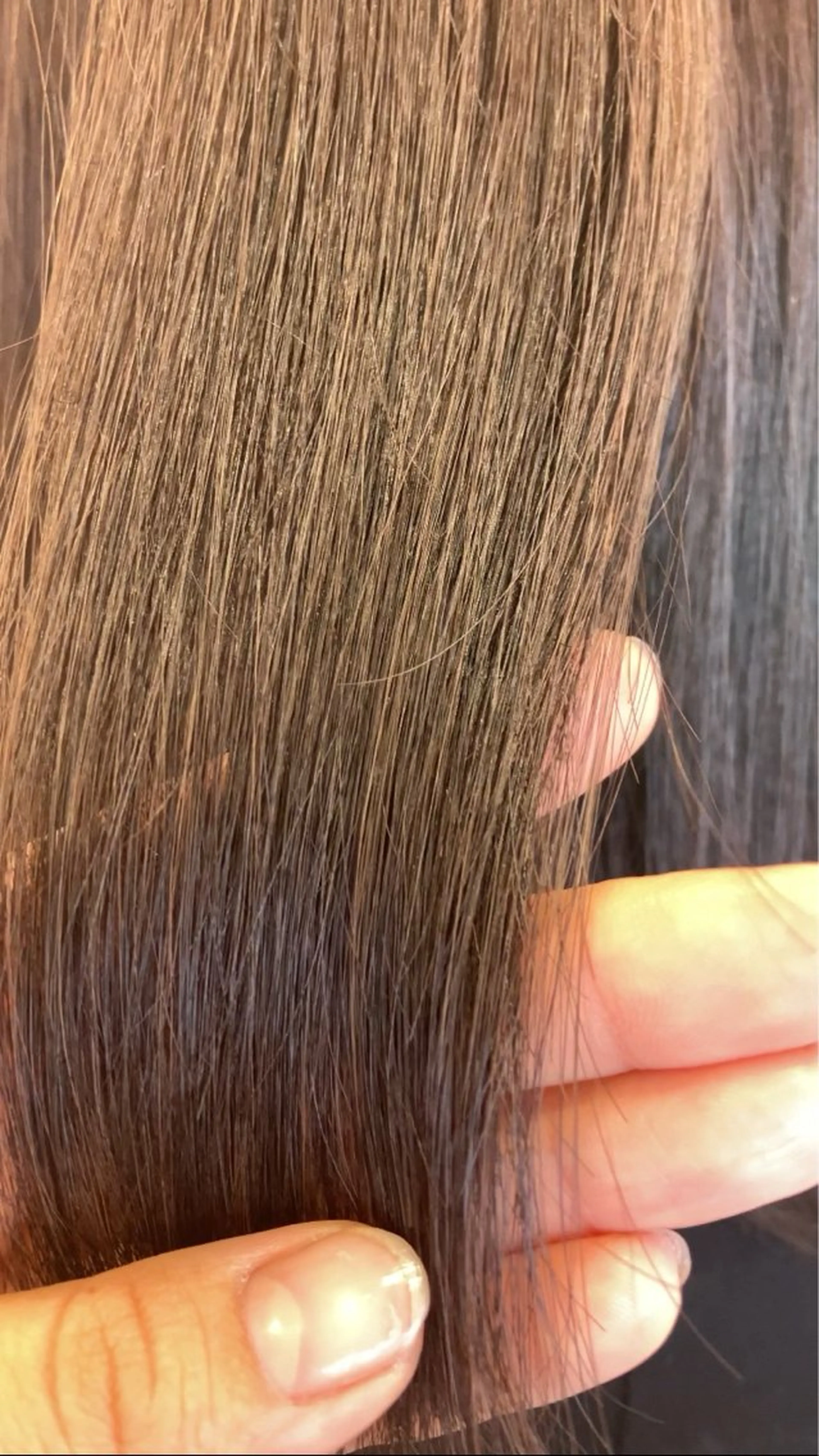 セミロング ヘアカラー 浜田 希々香のヘアスタイル