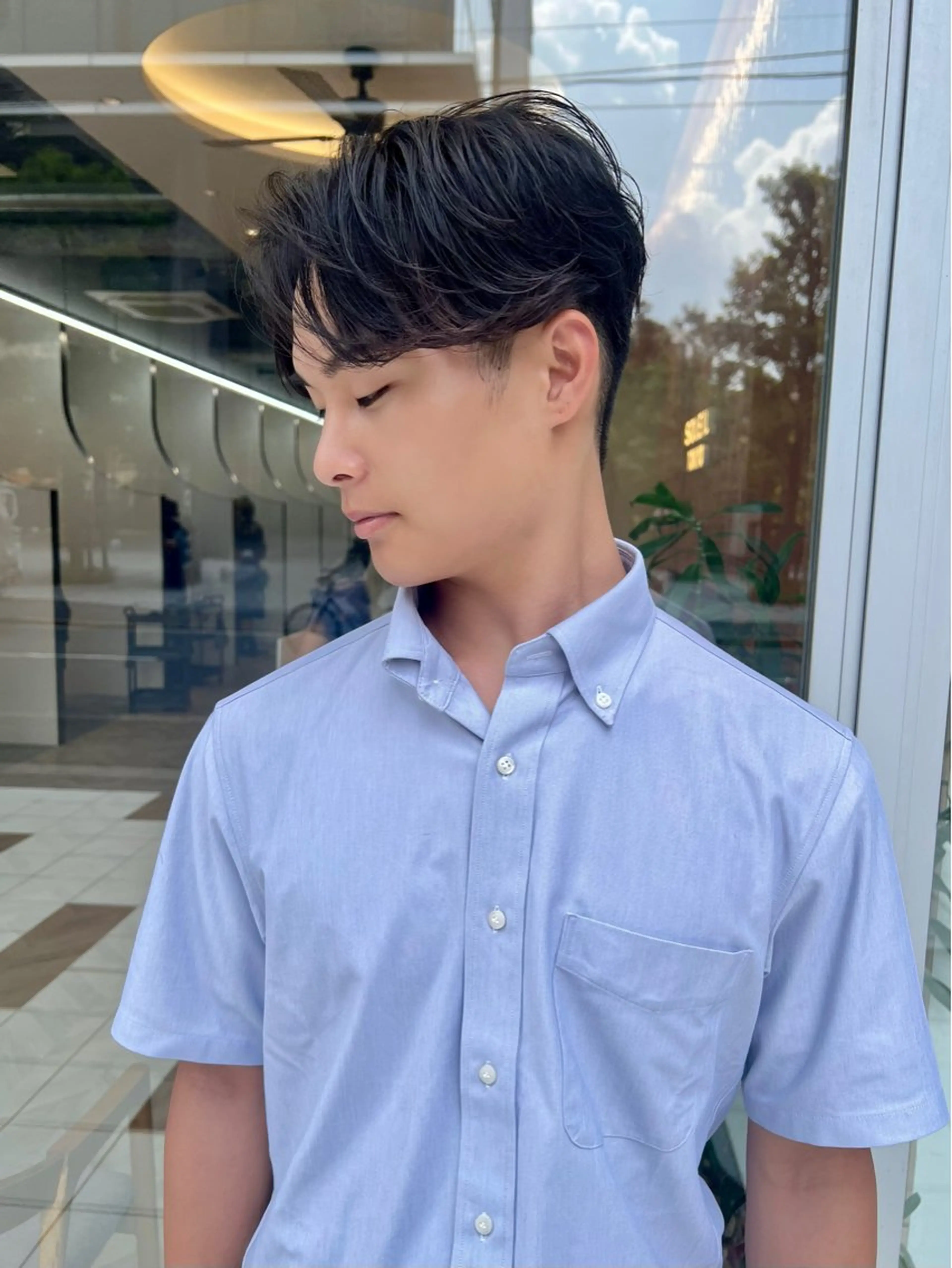 メンズ 毛流れフェザー スタイル🔹竹内凌のヘアスタイル