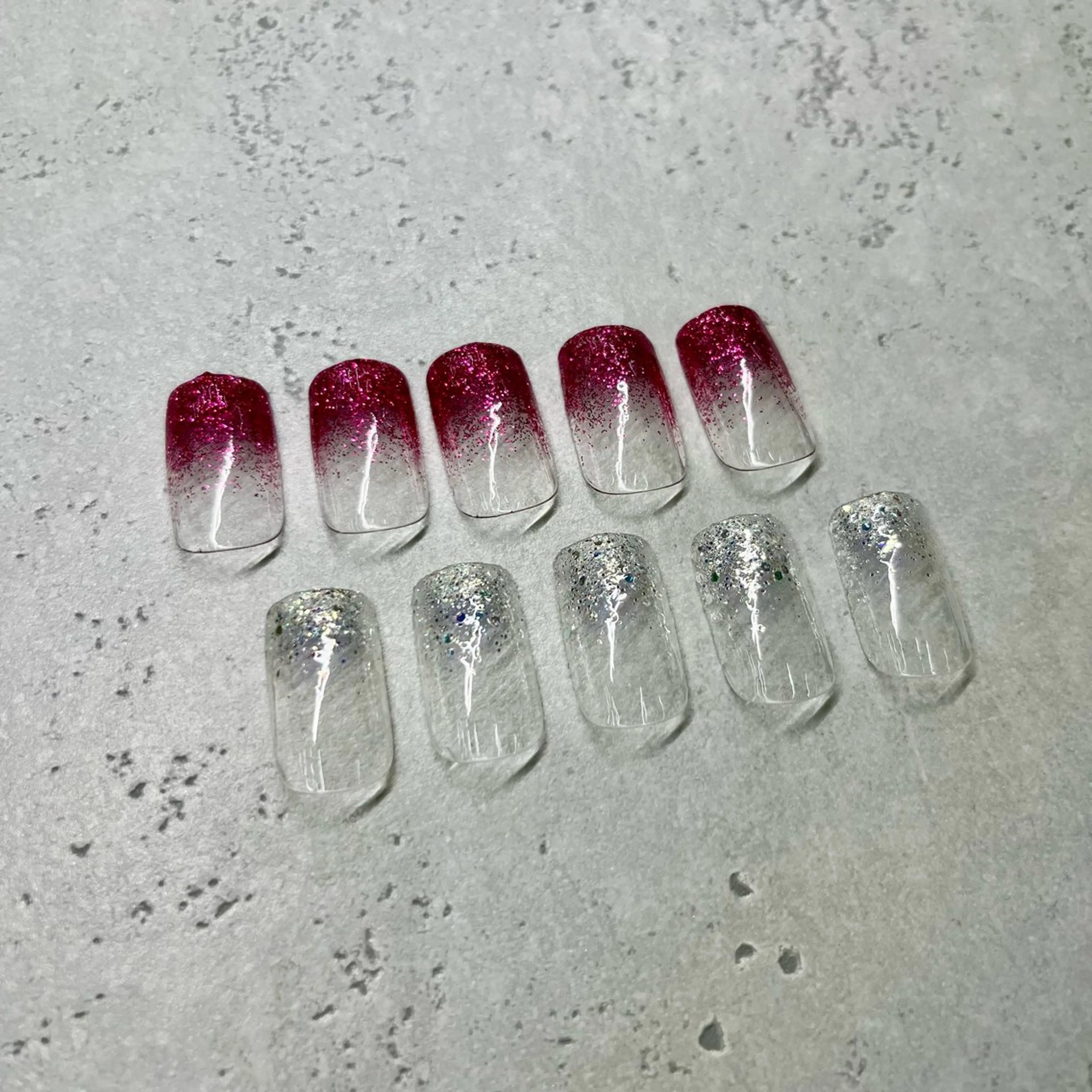 ネイル グラデーション ラメ(グリッター) ラメグラデーション MAXKELLY リンカ🐻‍❄️のネイルデザイン