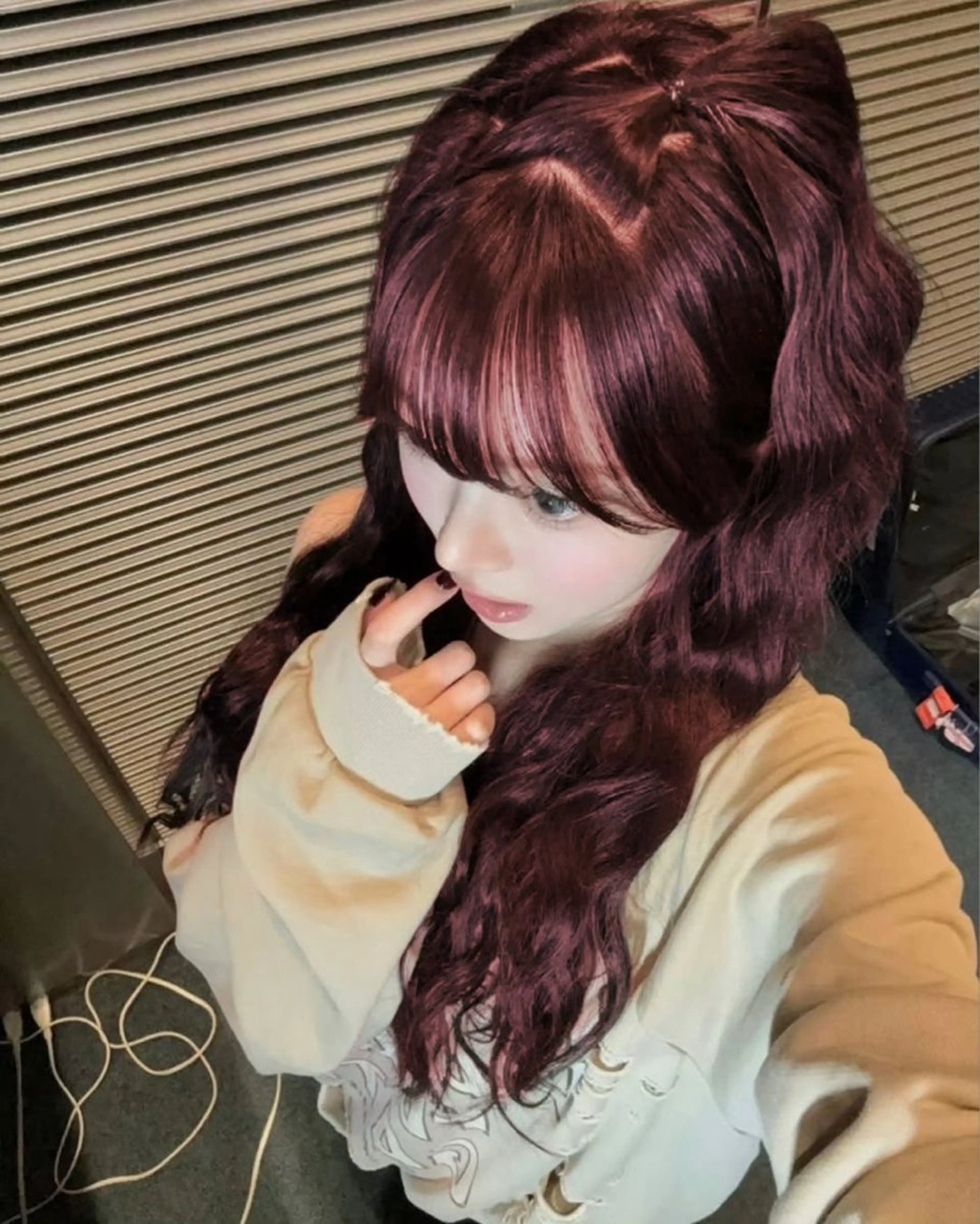 ロング ヘアカラー トリートメント 🥀艶髪/似合わせ 暖色/まな🥀のヘアスタイル