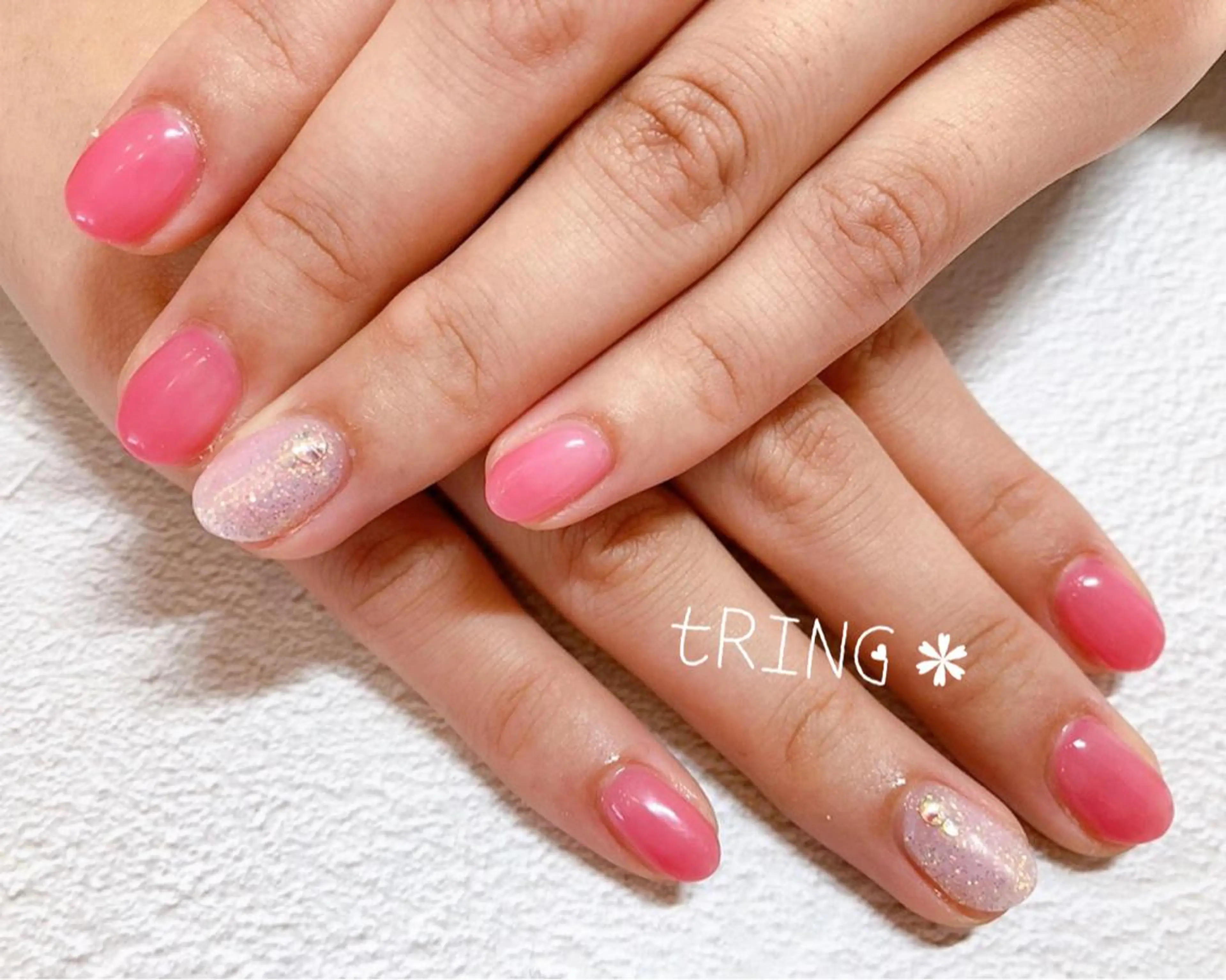 ネイル ハンドネイル tRING＊ しいの木台のネイルデザイン
