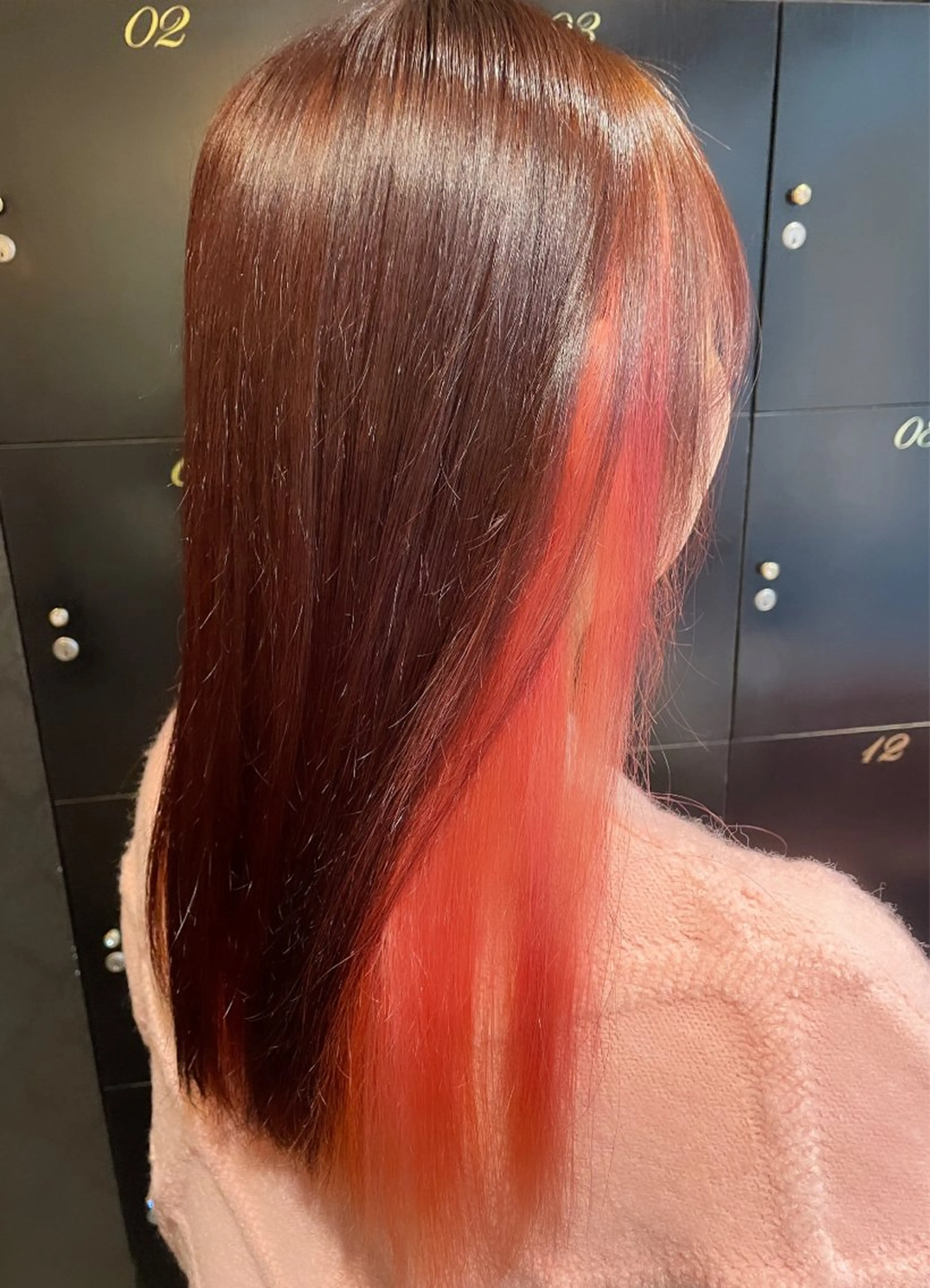 セミロング カラー ヘアカラー トリートメント 💞暖色カラー 💞risaのヘアスタイル