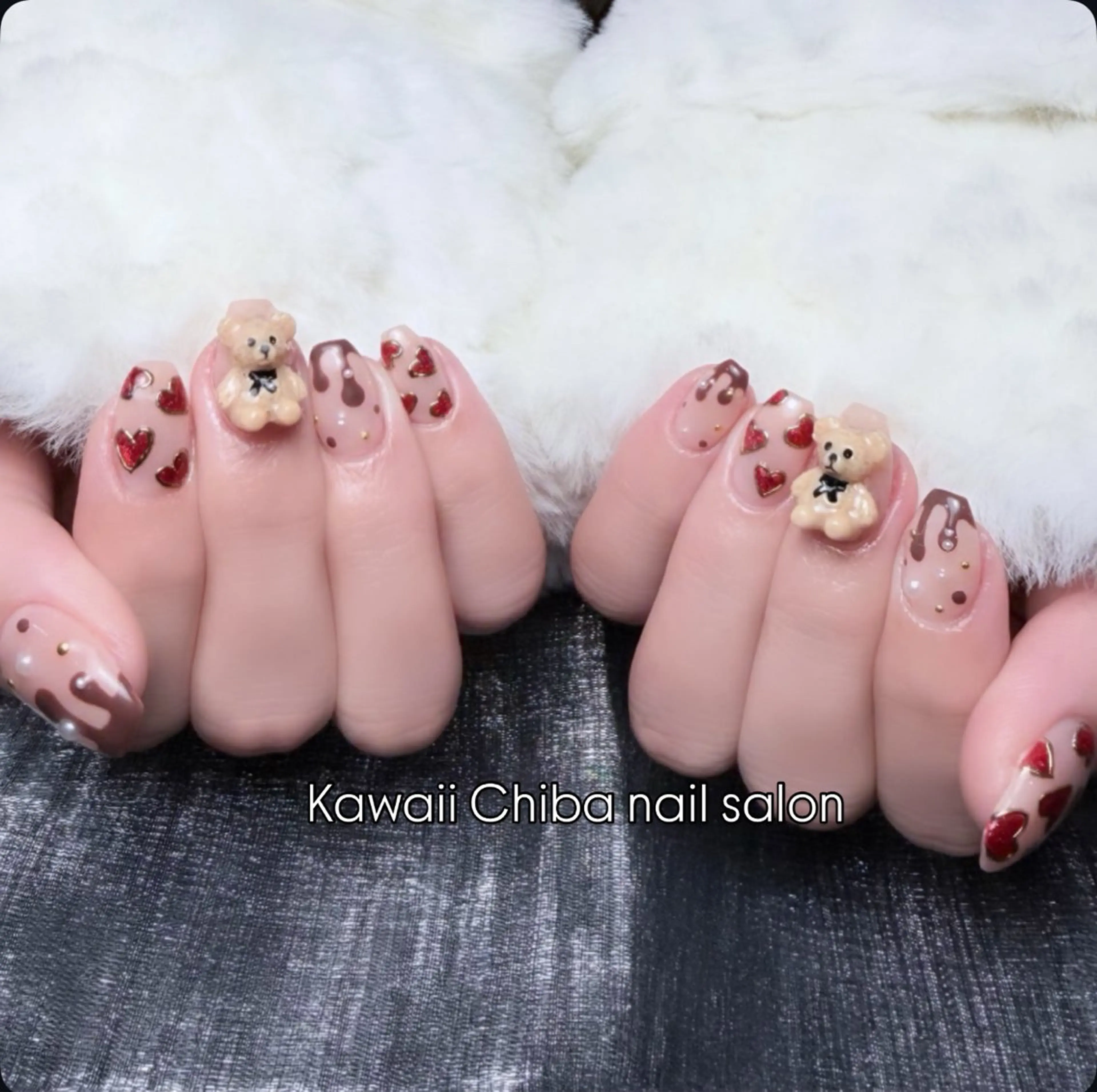 ネイル チークネイル 桜ネイル 長さ出し フラワーネイル フレンチネイル ハンドネイル ハンドケア Kawaii Chiba nailのネイルデザイン