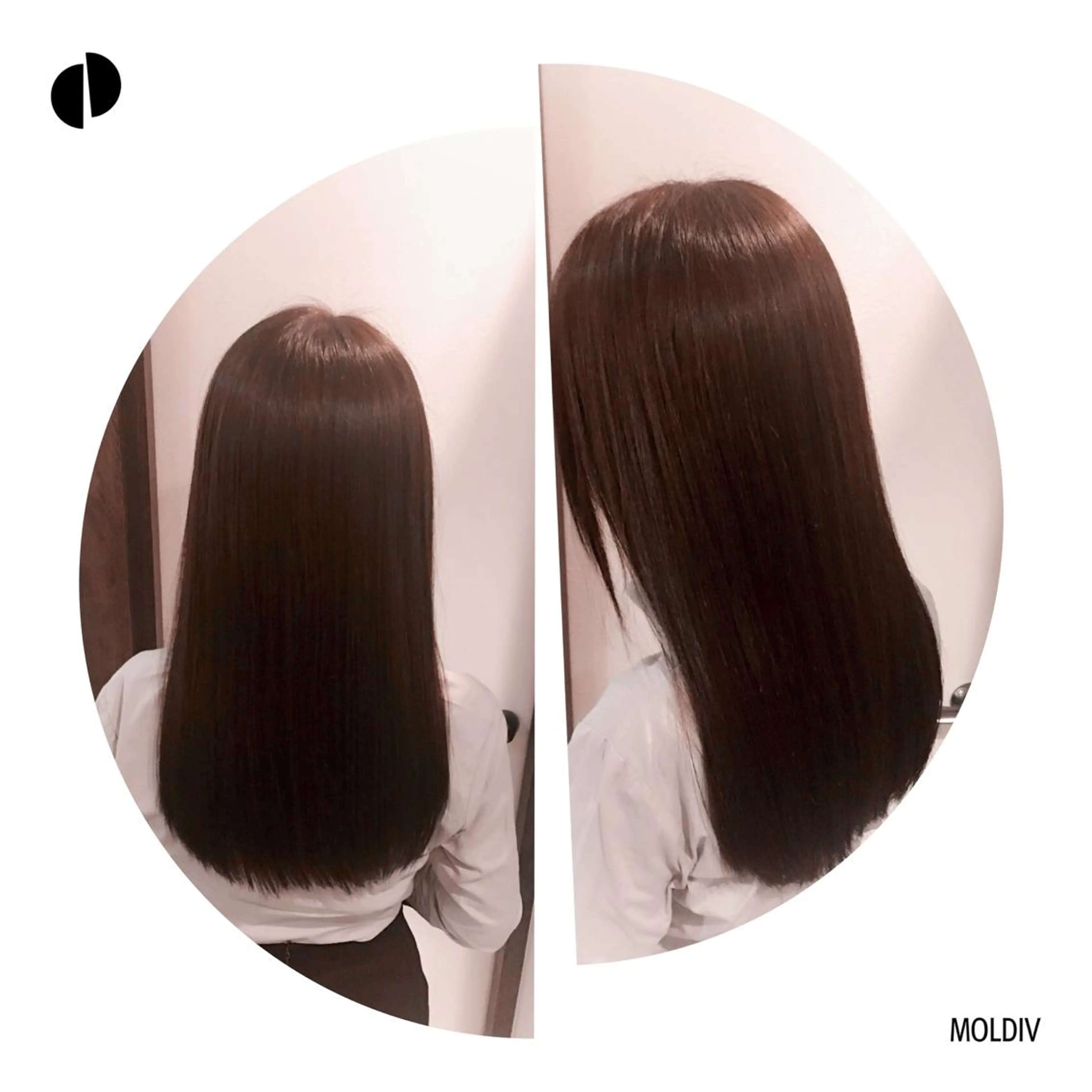 セミロング ロング カラー ネイビーカラー ピンクカラー ✨縮毛矯正✨髪質改善 ナカシマ ユミのヘアスタイル