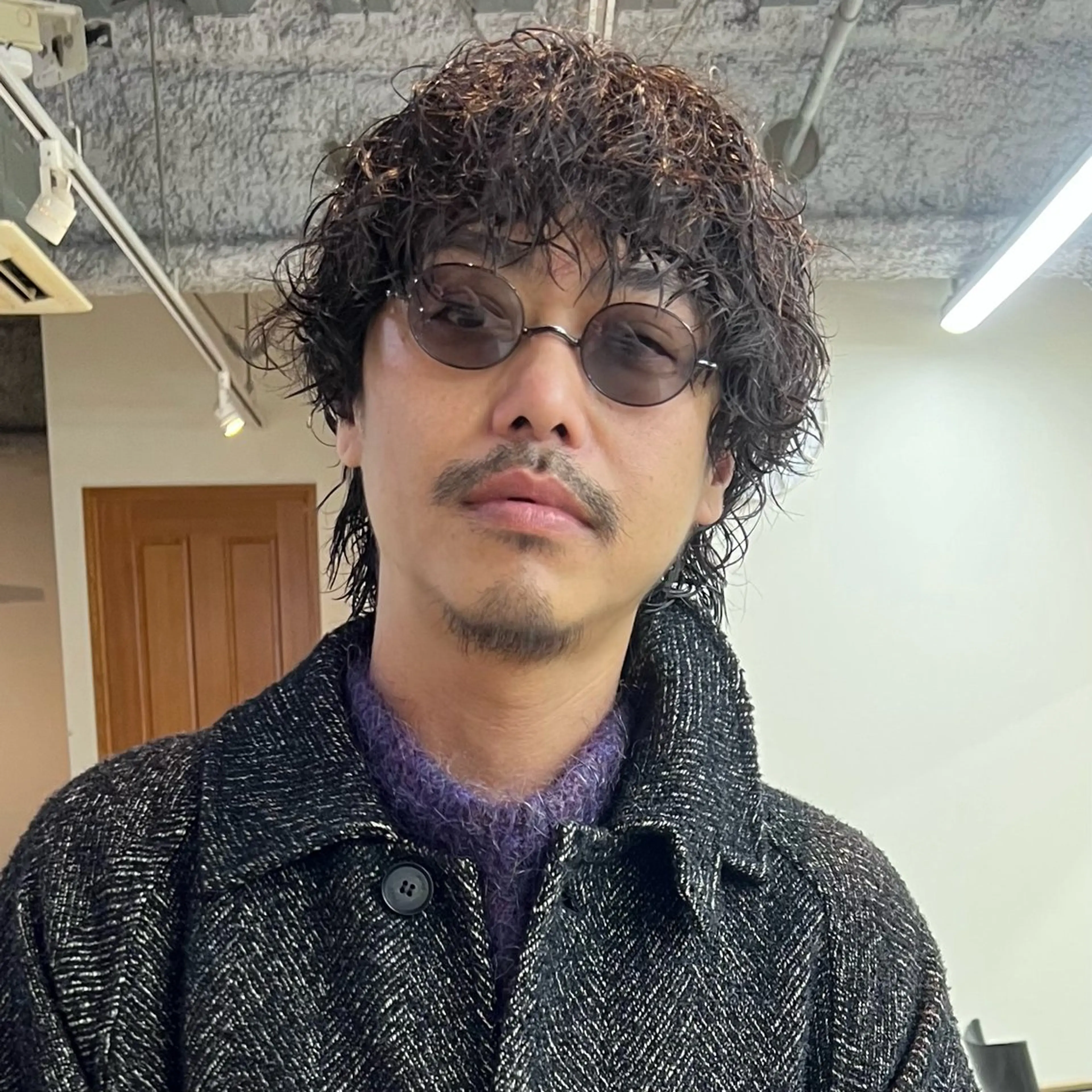 ミディアム 大人メンズヘア メンズパーマSHUNのヘアスタイル