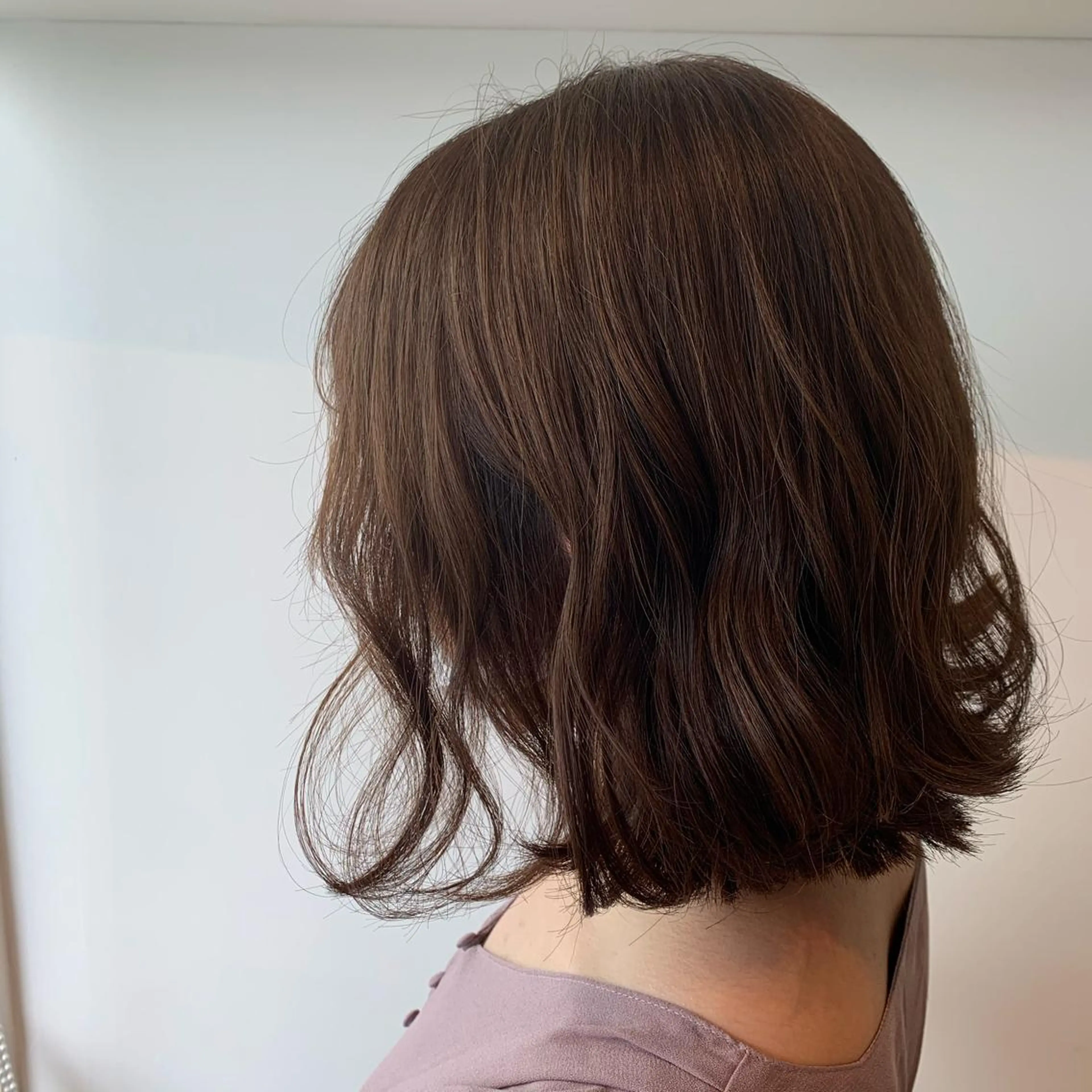 ミディアム カラー ヘアアレンジ カット ヘアカラー トリートメント 山崎 澪 レイヤーカット/大宮のヘアスタイル