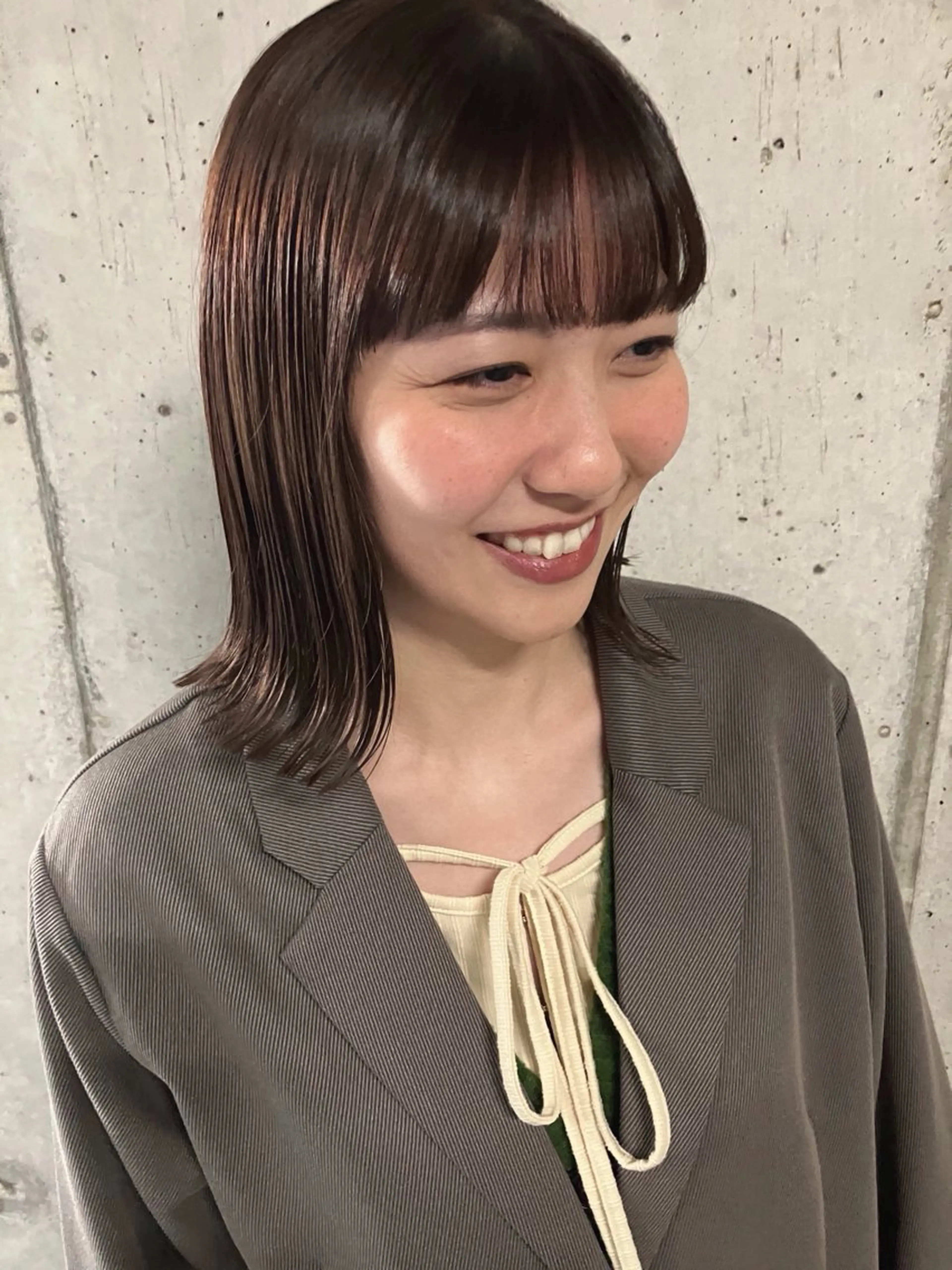 セミロング keita💫暖色系 💫ハイトーン💫のヘアスタイル