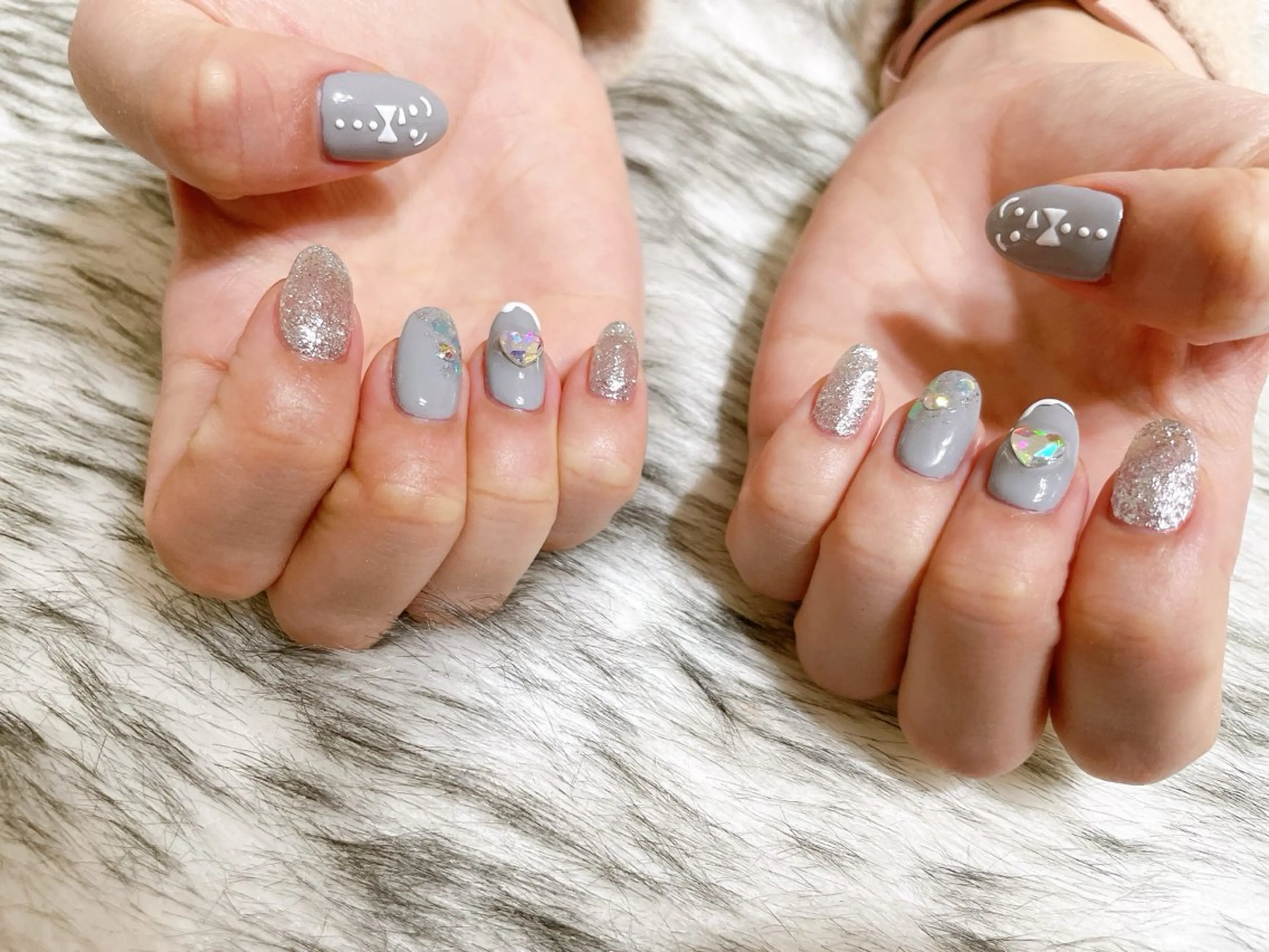 ネイル ジェルネイル 韓国ネイル パラジェル 冬ネイル クリスマス kikinail 溝の口のネイルデザイン