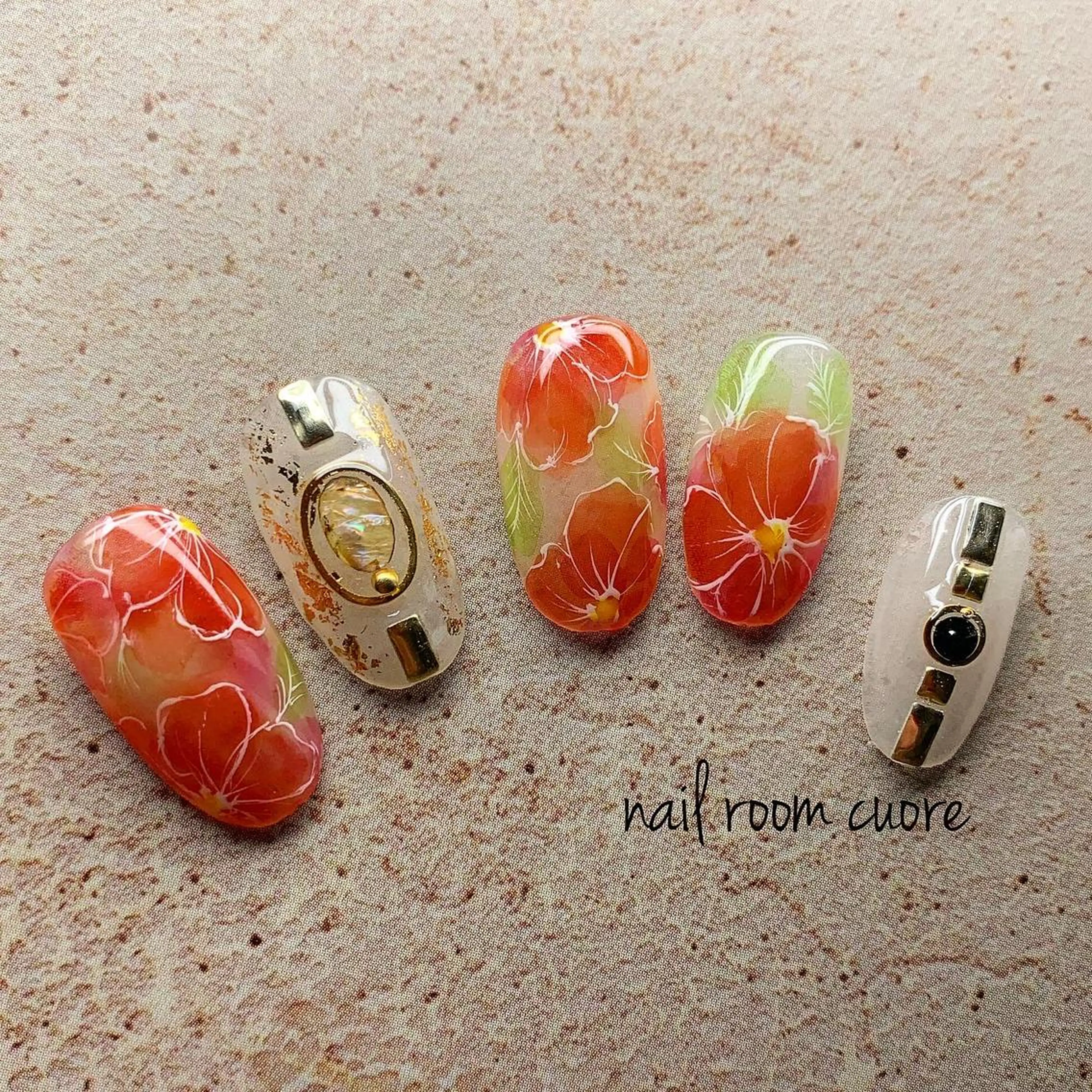 ネイル アートネイル nail room  cuore所属・松尾 典子のネイルデザイン