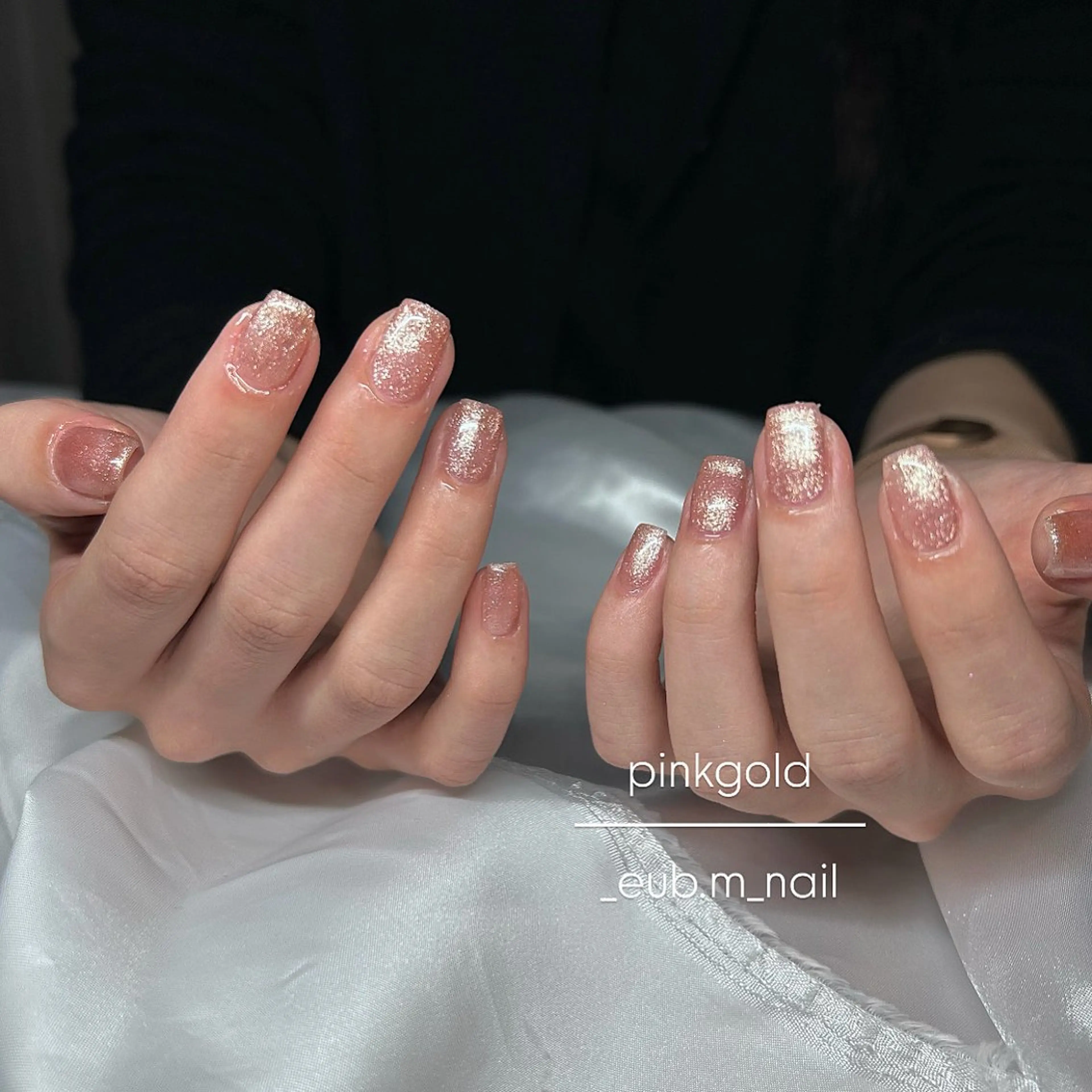 ネイル ラメ(グリッター) ハンドネイル 深夜ネイルサロン eub.m_nailのネイルデザイン