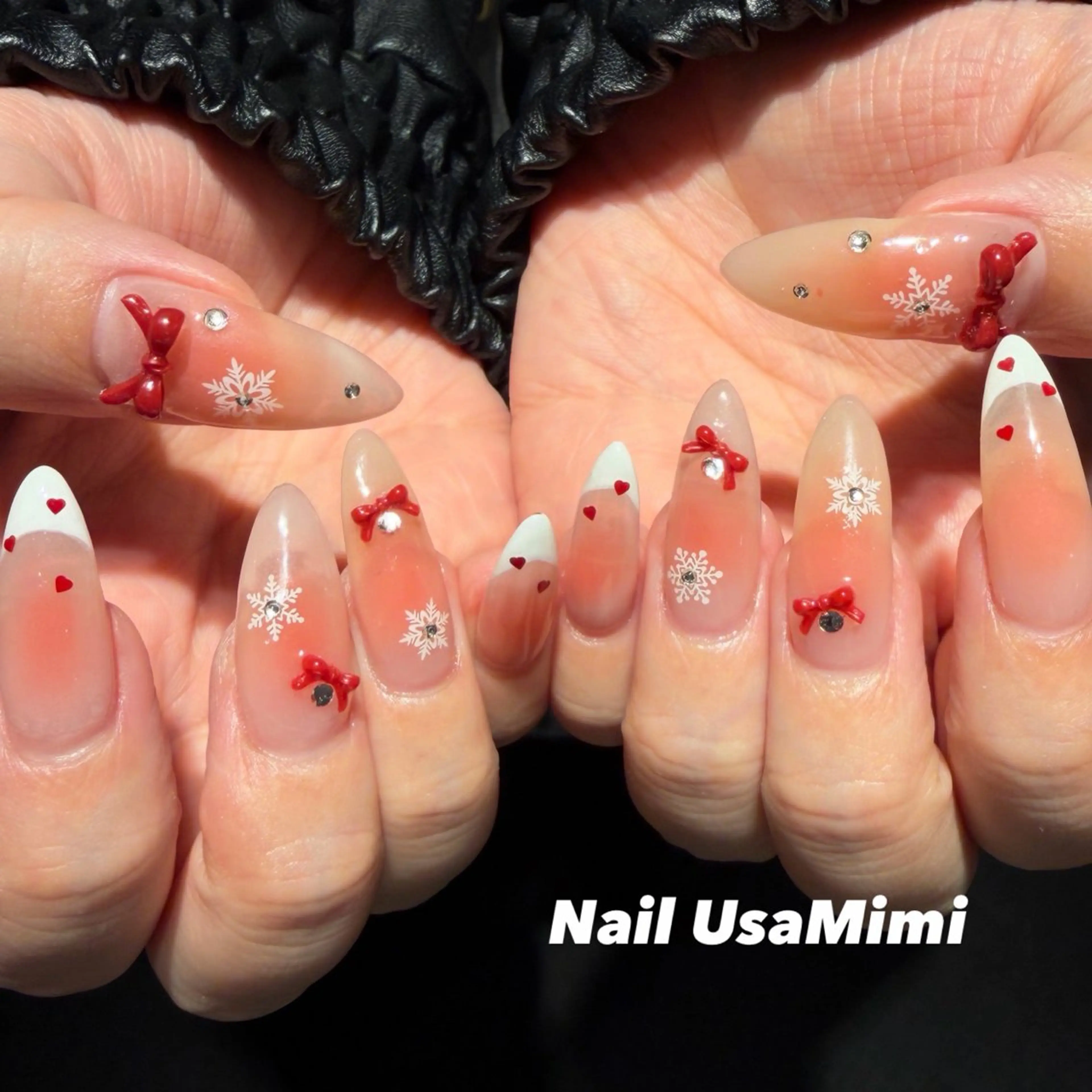 ロング ハンドネイル 本町Nail Usa Mimi  SAKIのネイルデザイン
