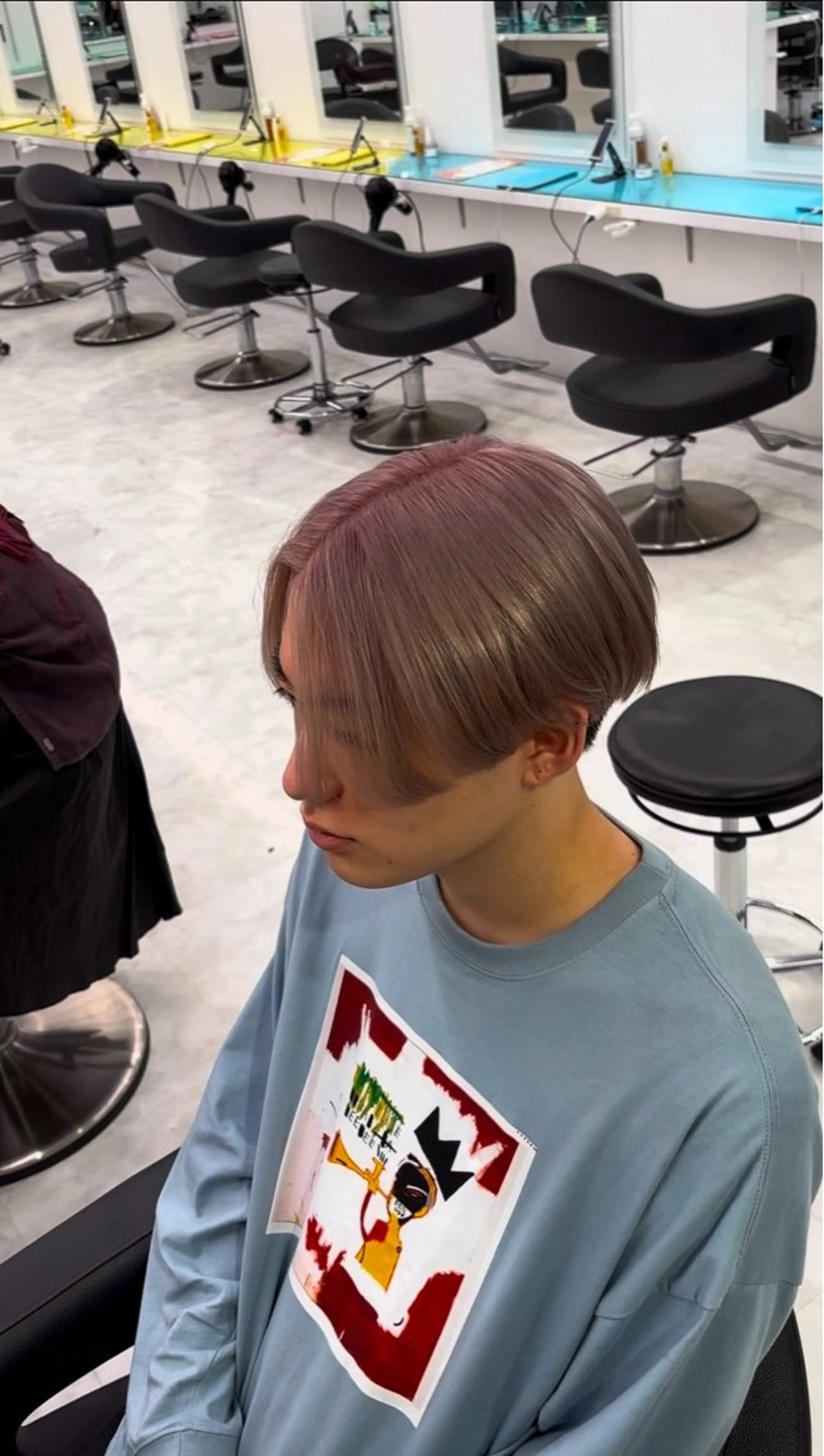 ショート カラー メンズ ヘアカラー 大人っぽベージュ🤍 当日予約◎ヒロトのヘアスタイル