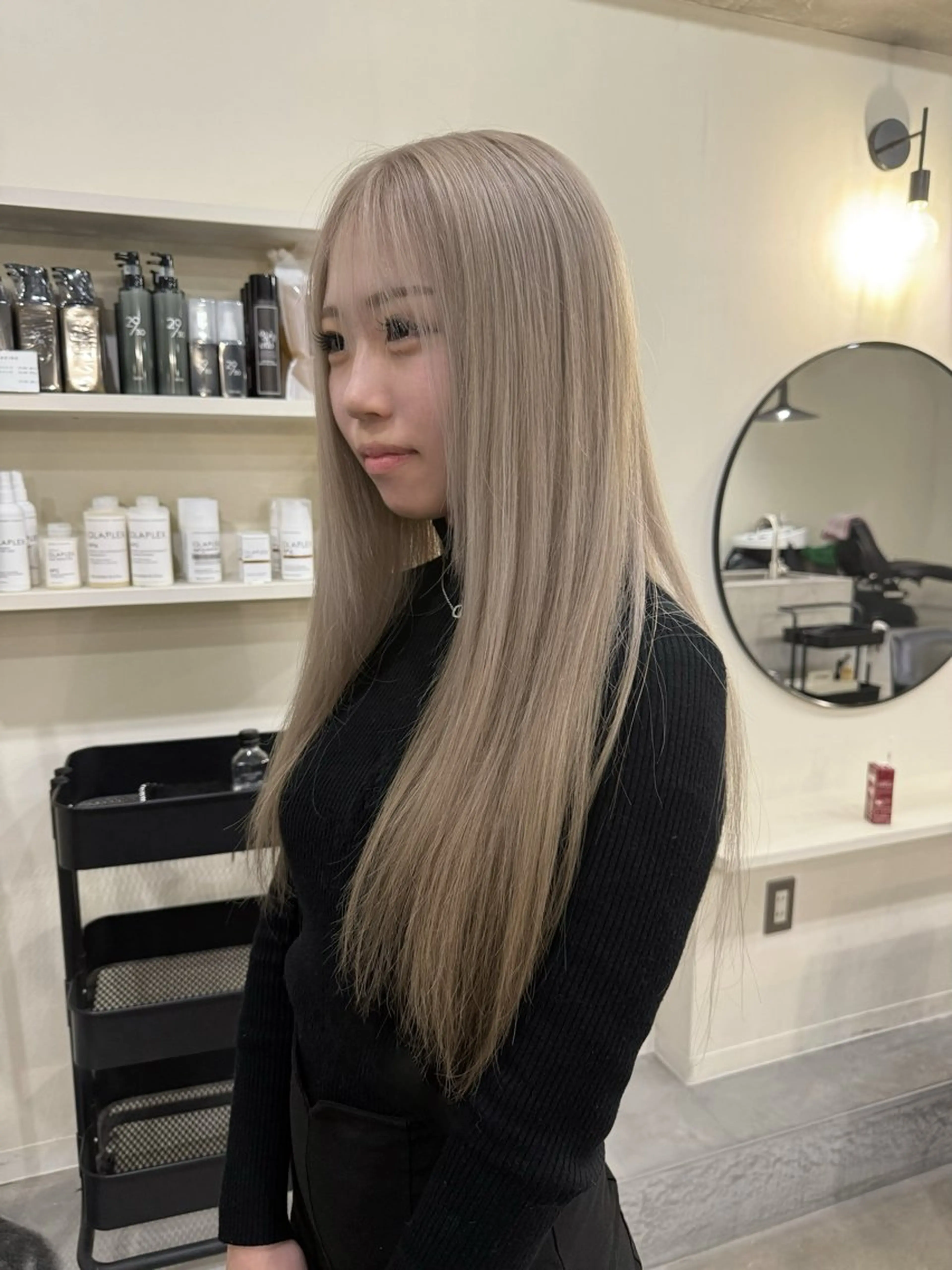 ロング カラー ブリーチ LA KING KYOTO所属・ブリーチカラー yuraraのヘアスタイル