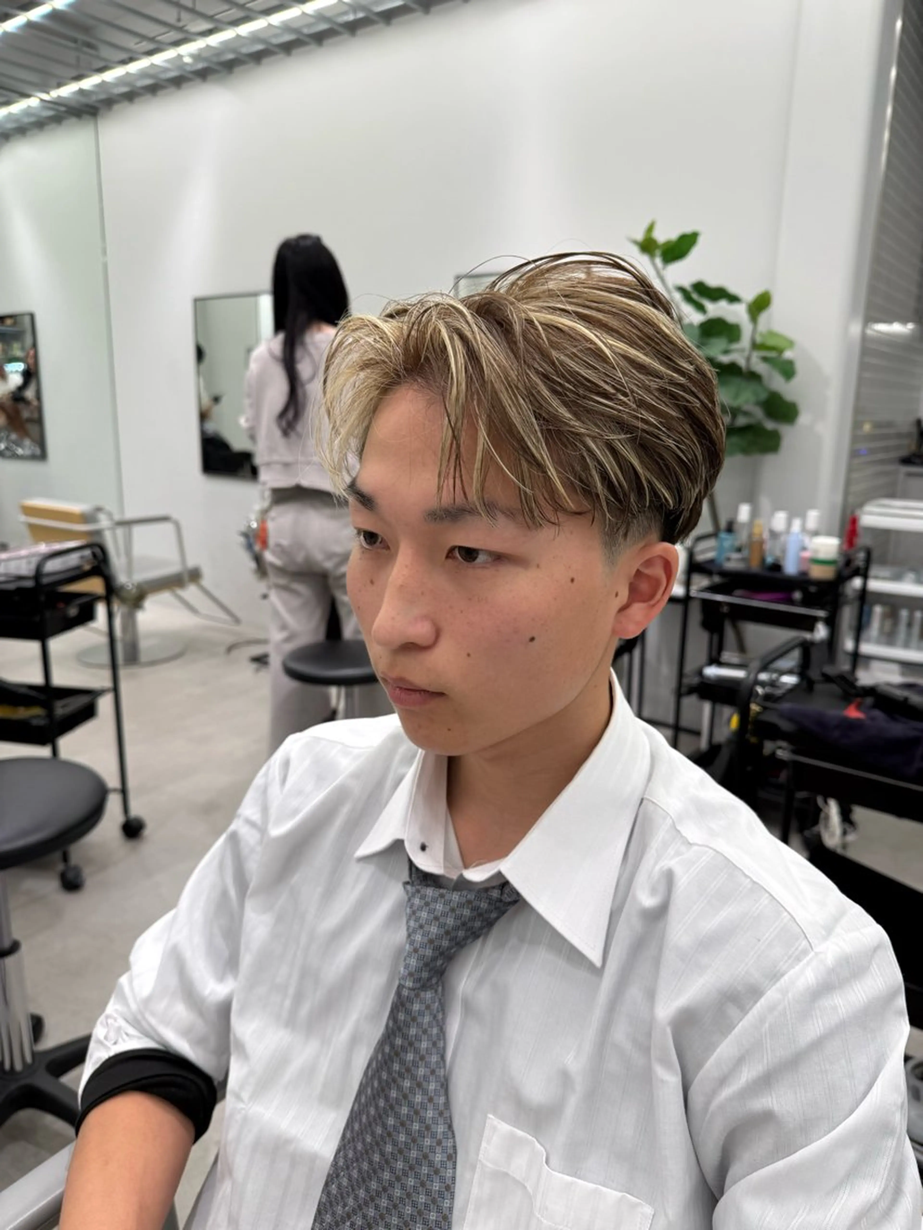 カット➕ハイライト➕カラーの写真