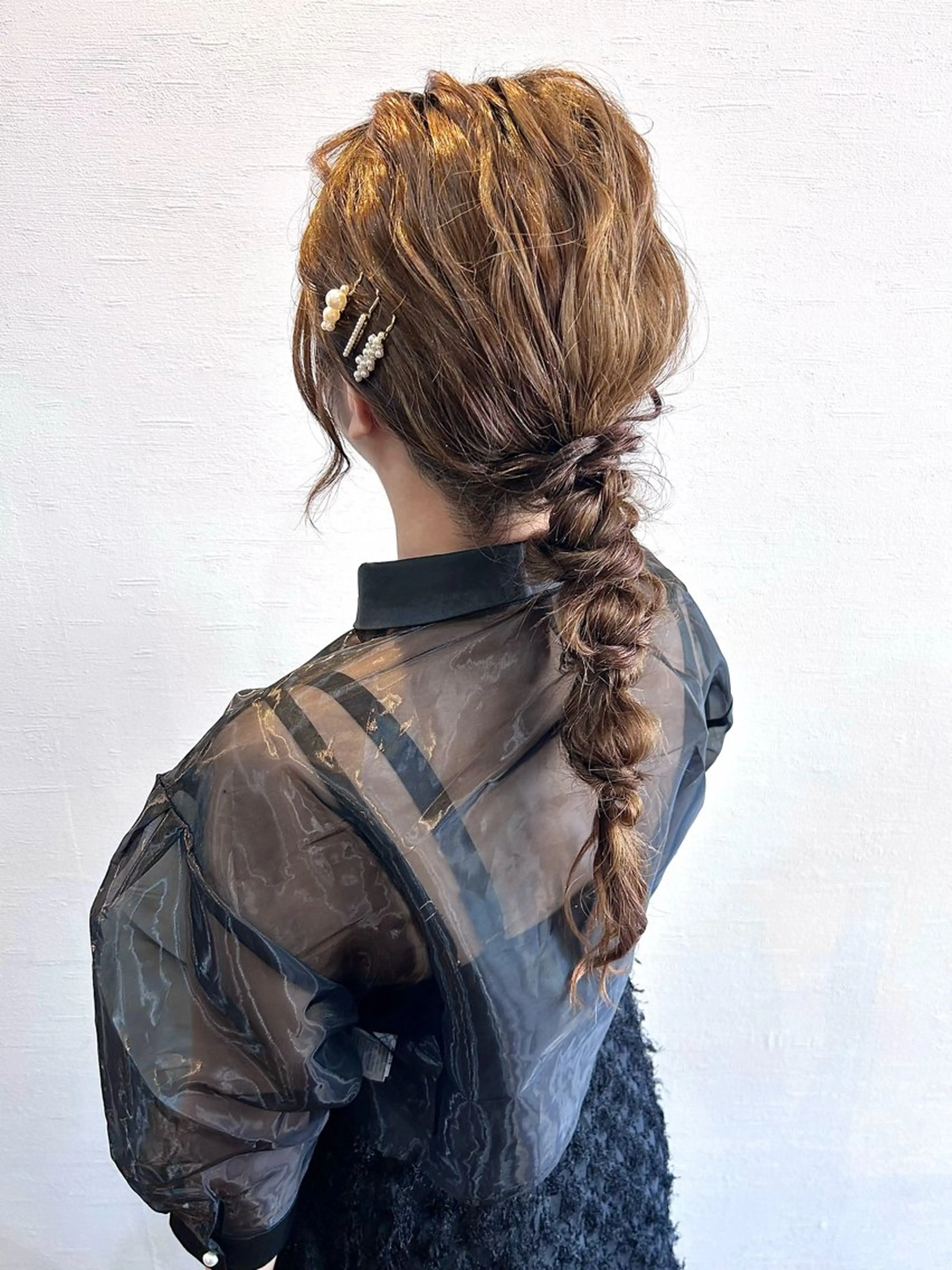 ロング ヘアアレンジ ヘアセット 𝘒𝘺𝘰𝘬𝘢 🌿‬のヘアスタイル