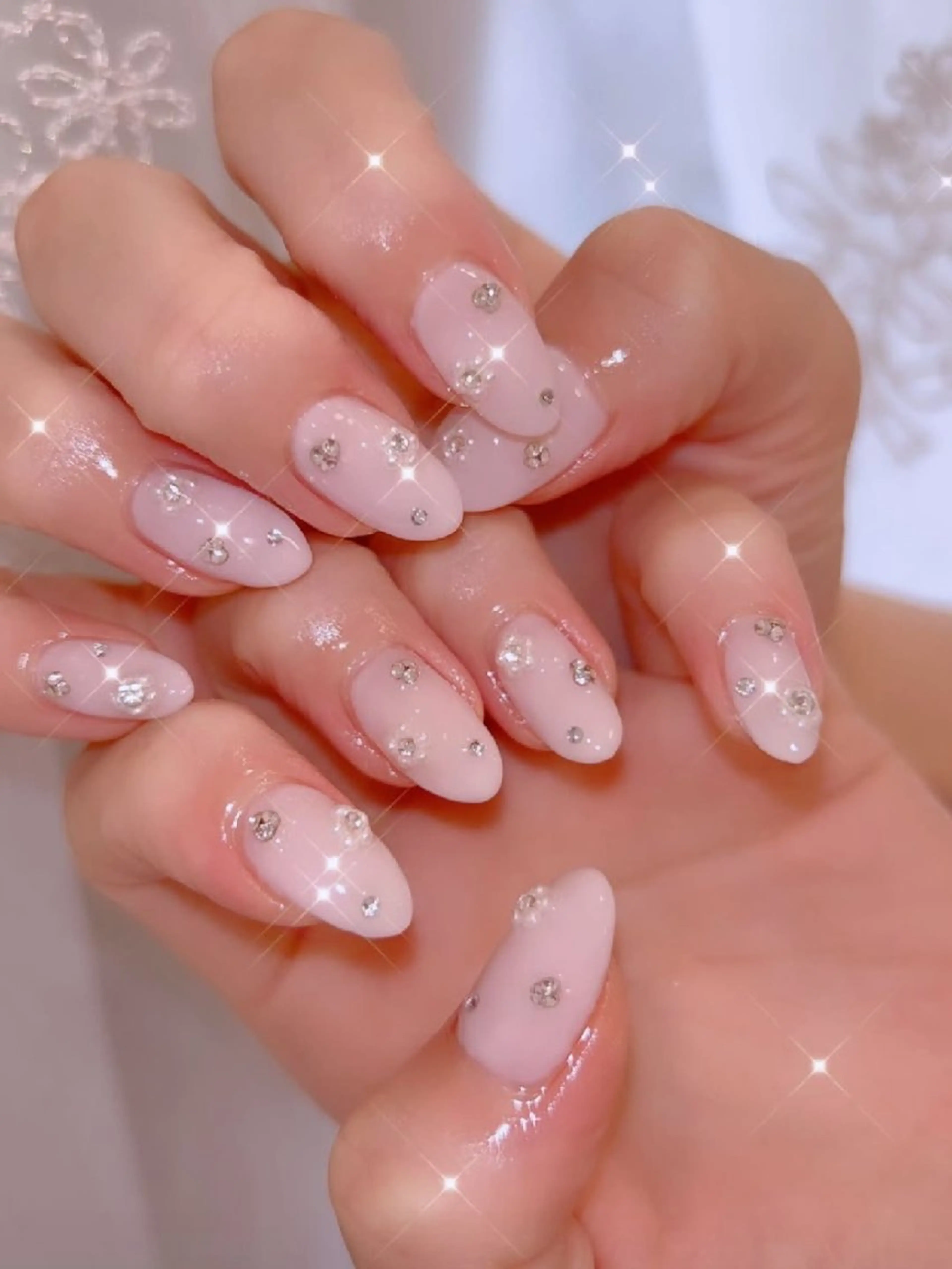 ネイル 長さ出し ジェルネイル 韓国ネイル マグネットネイル ニュアンスネイル I LOVE ME  NAIL.｡.:*♡のネイルデザイン