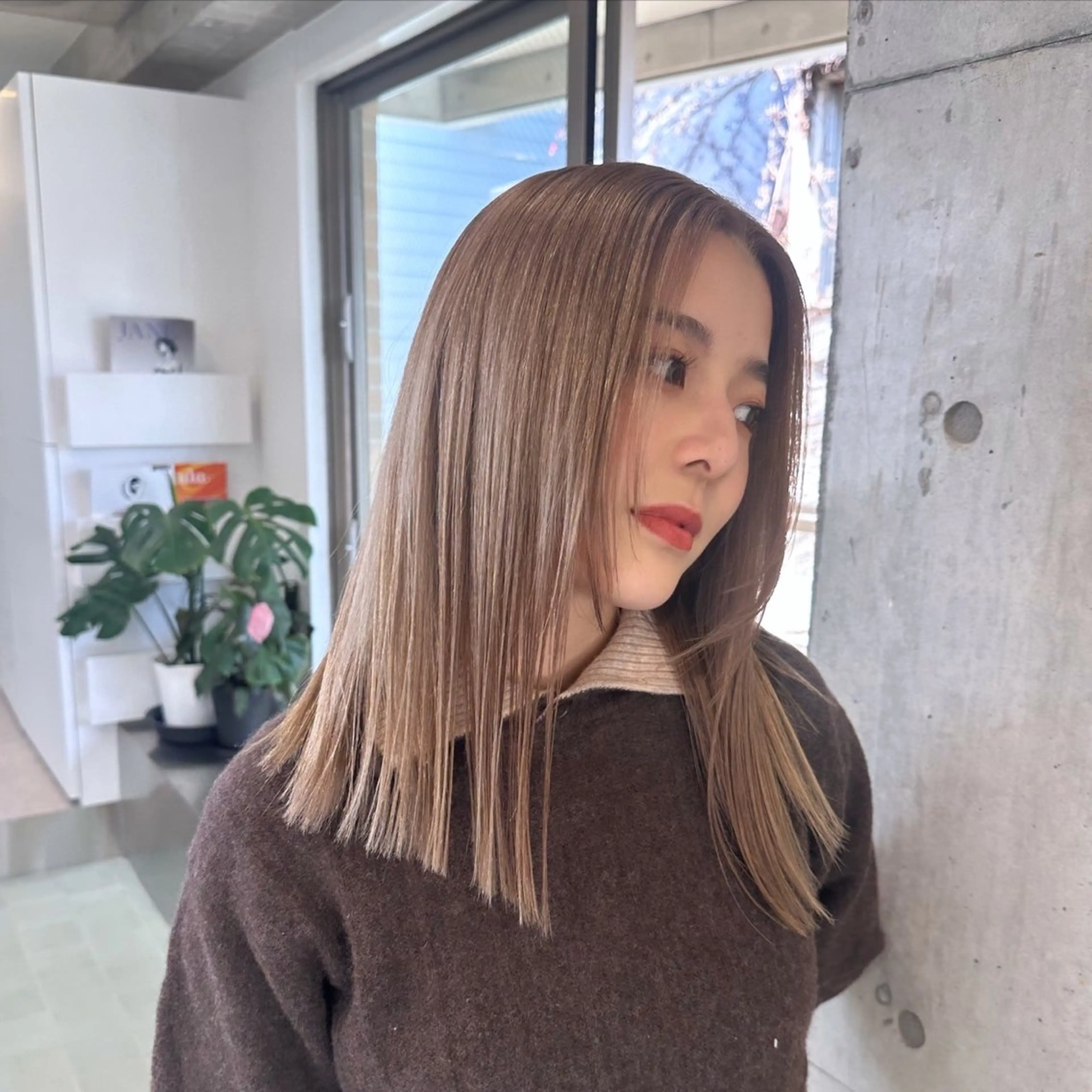 セミロング 🐯ミルクティーベー ジュ/大雅🐯のヘアスタイル