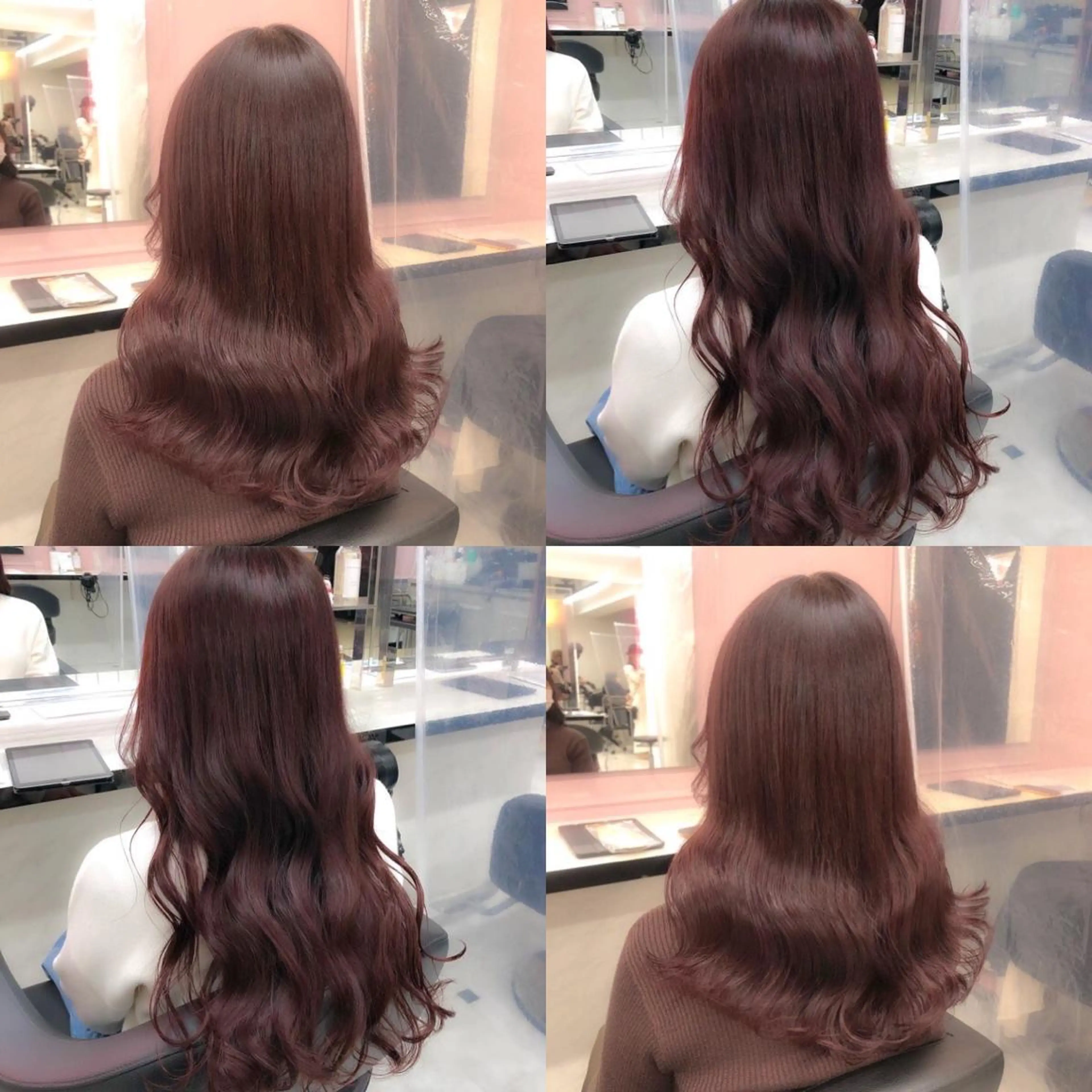 セミロング カラー ヘアカラー トリートメント ヘッドスパ ヘアセット 透明感/艶髪/💖 トレンドスタイル💖のヘアスタイル
