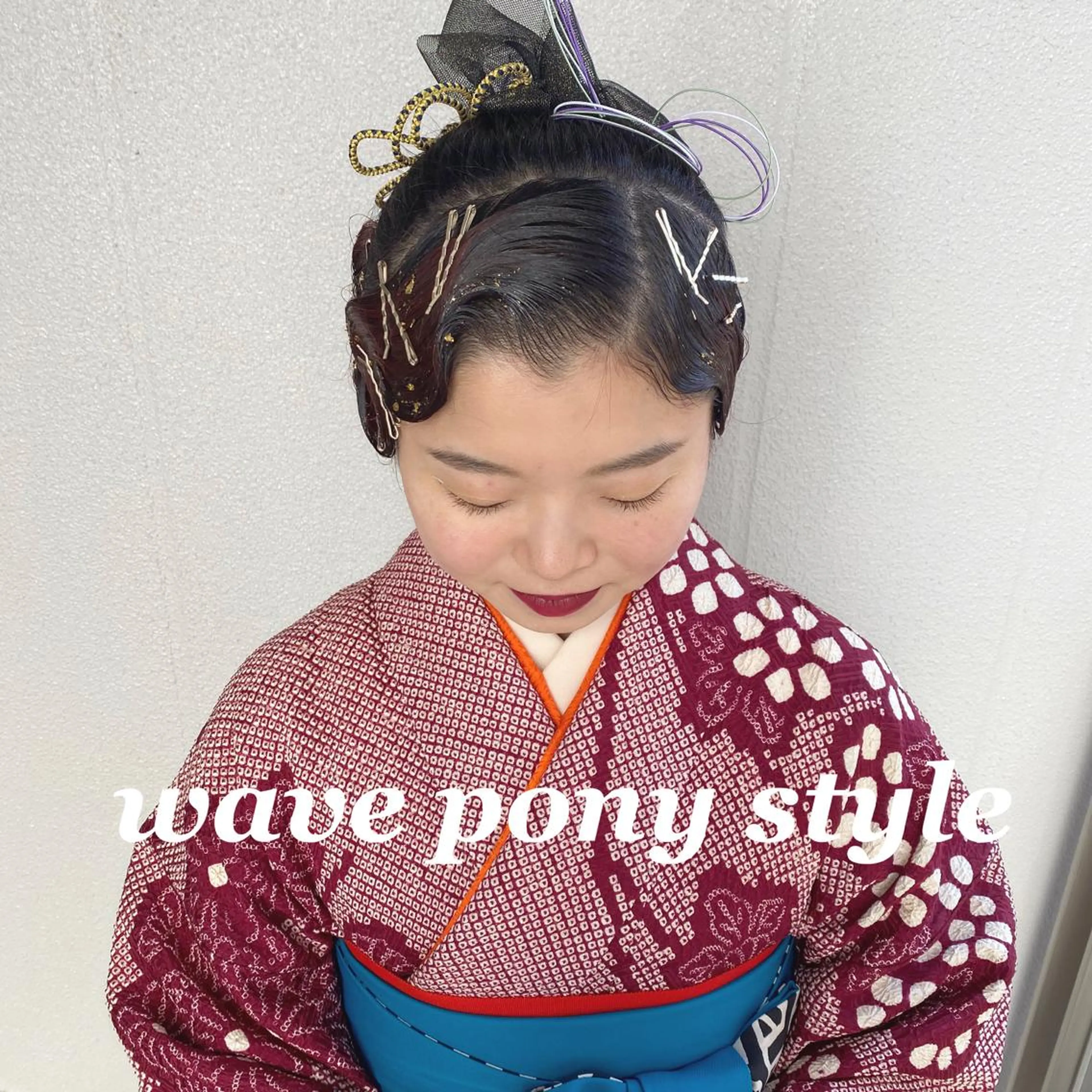 🌸卒業式🌸🚫前日予約不可🚫着付け+ヘアセット　⚠️成人式は別のご案内となります！　❣️ご新規10%off❤️の写真