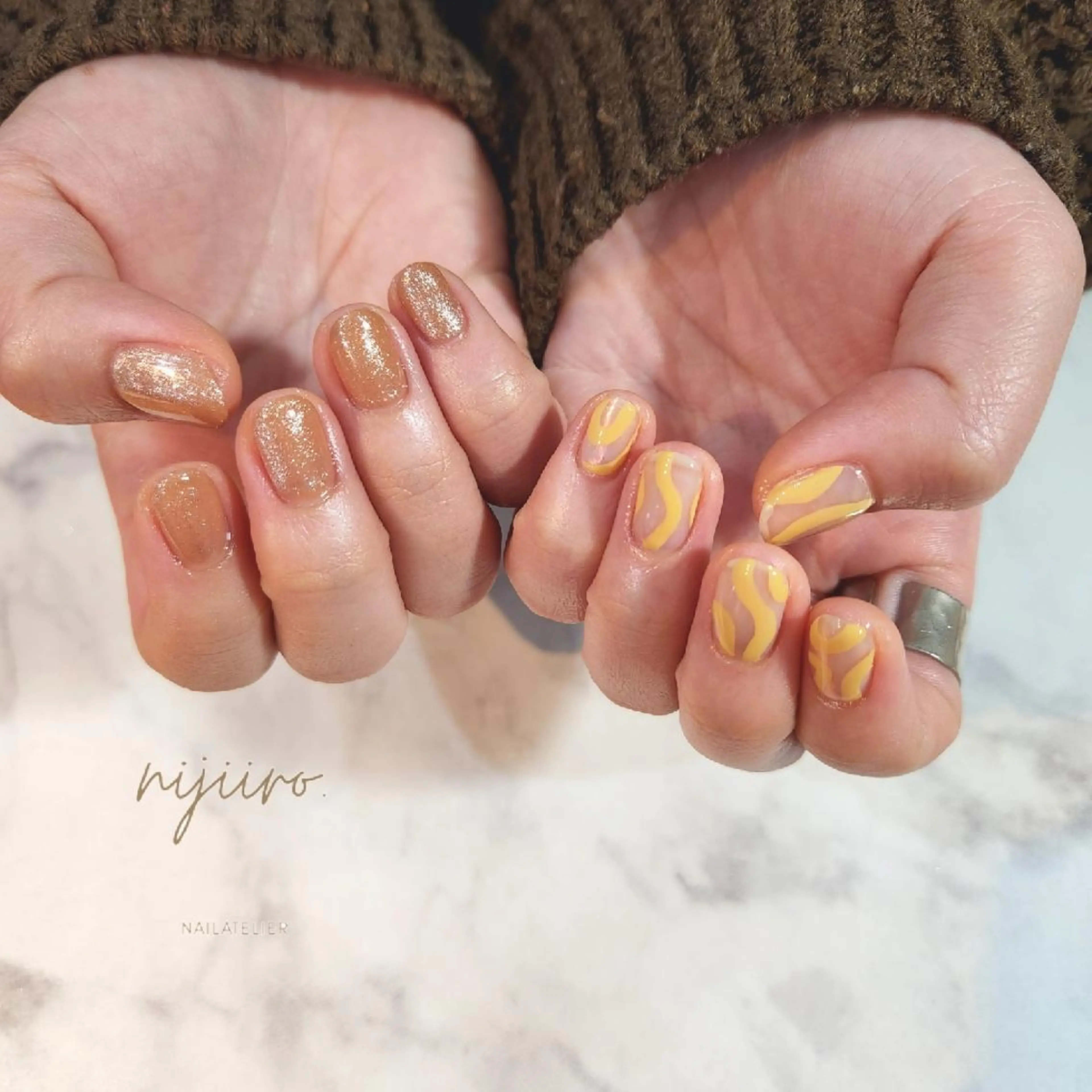 ネイル ハンドネイル nailatelier nijiiro.所属・nijiiro🌈 サトウのネイルデザイン