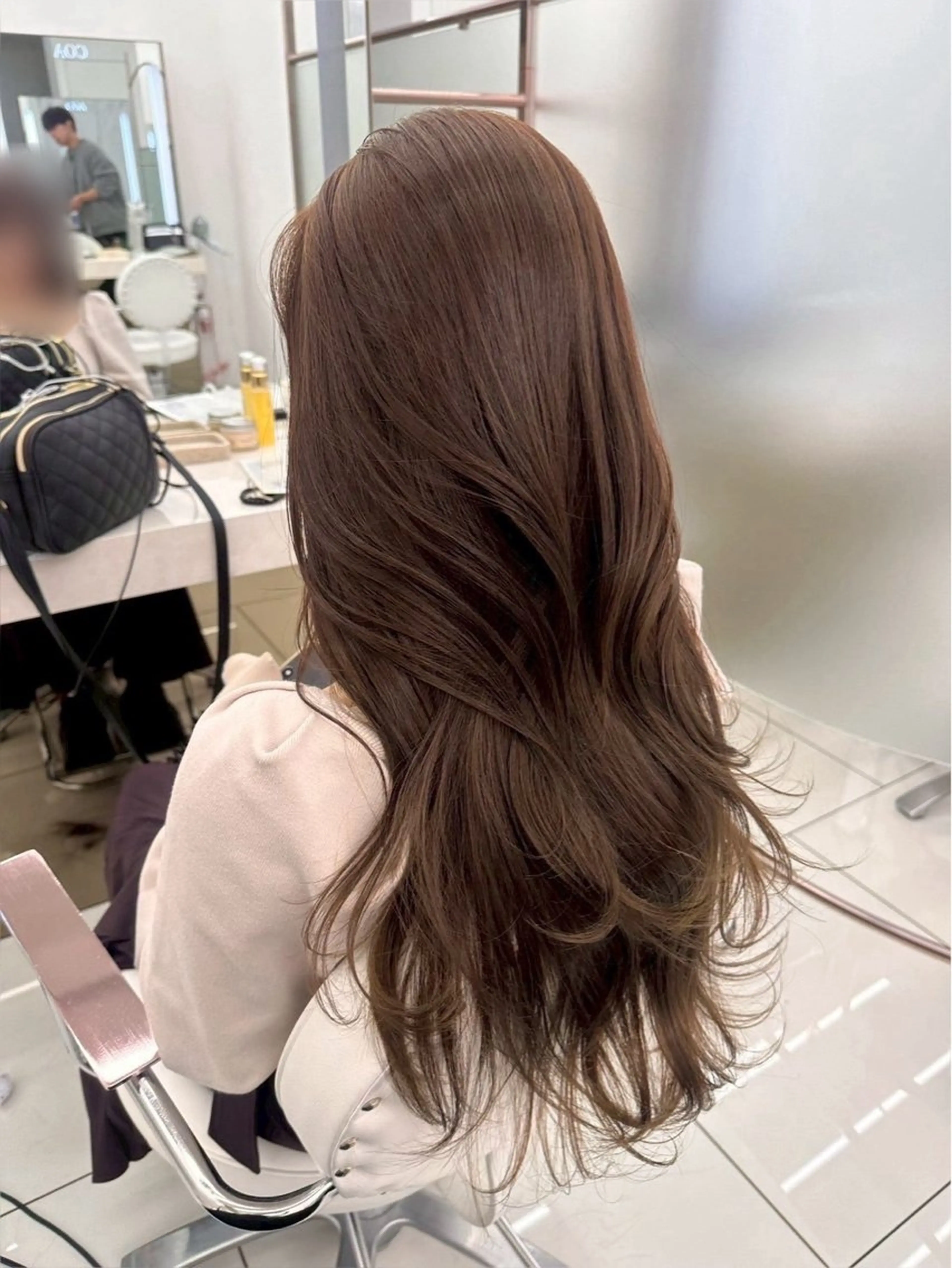 セミロング カラー ヘアカラー 🩶韓国ヘア×透明感 🩶【RIKUTO】のヘアスタイル