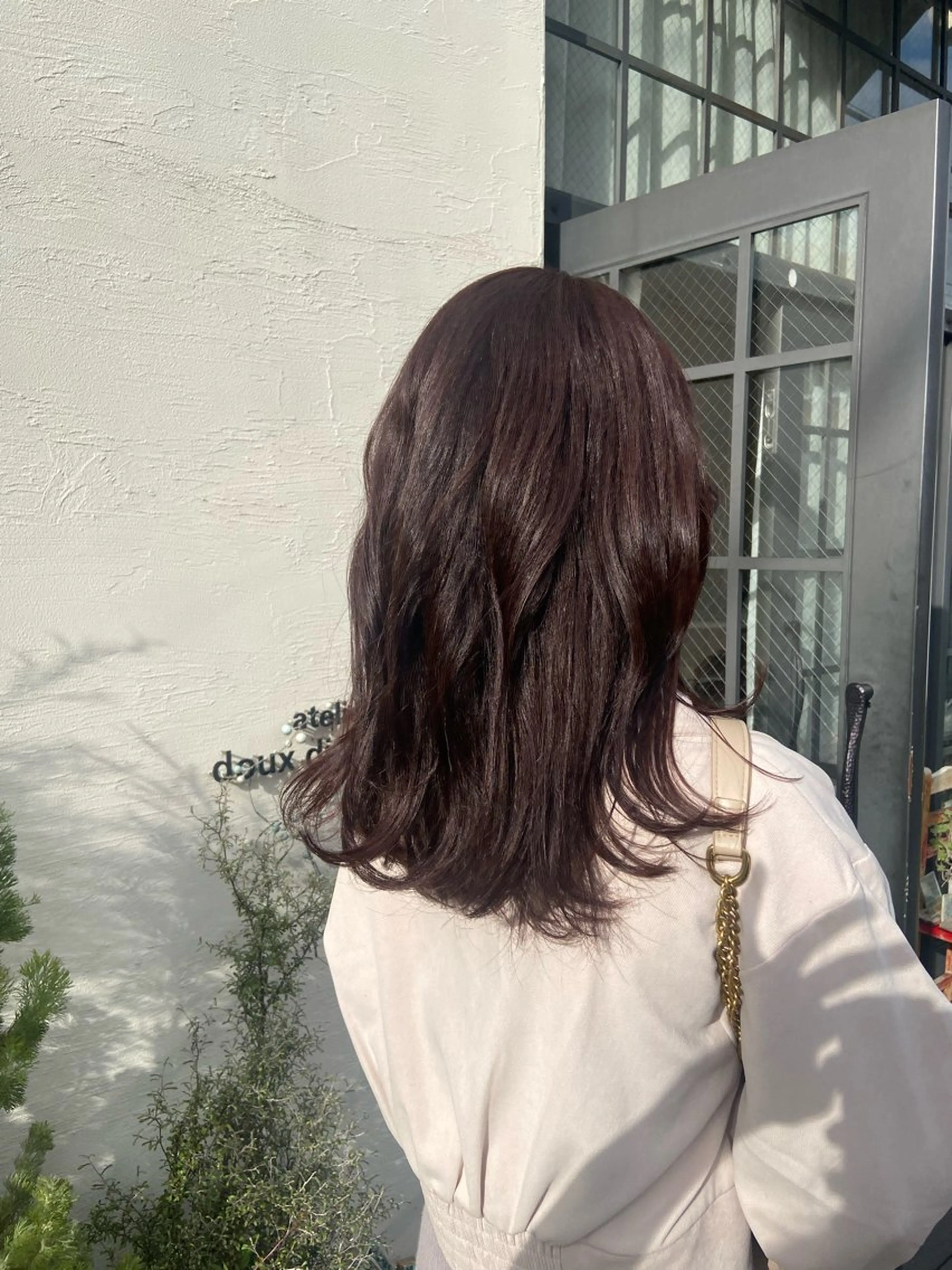 カラー ブラウンカラー ピンクカラー atelier doux dimanche（アトリエ・ドゥー・ディマンシュ）所属・Fukamiレイヤー 透明感カラーのヘアスタイル