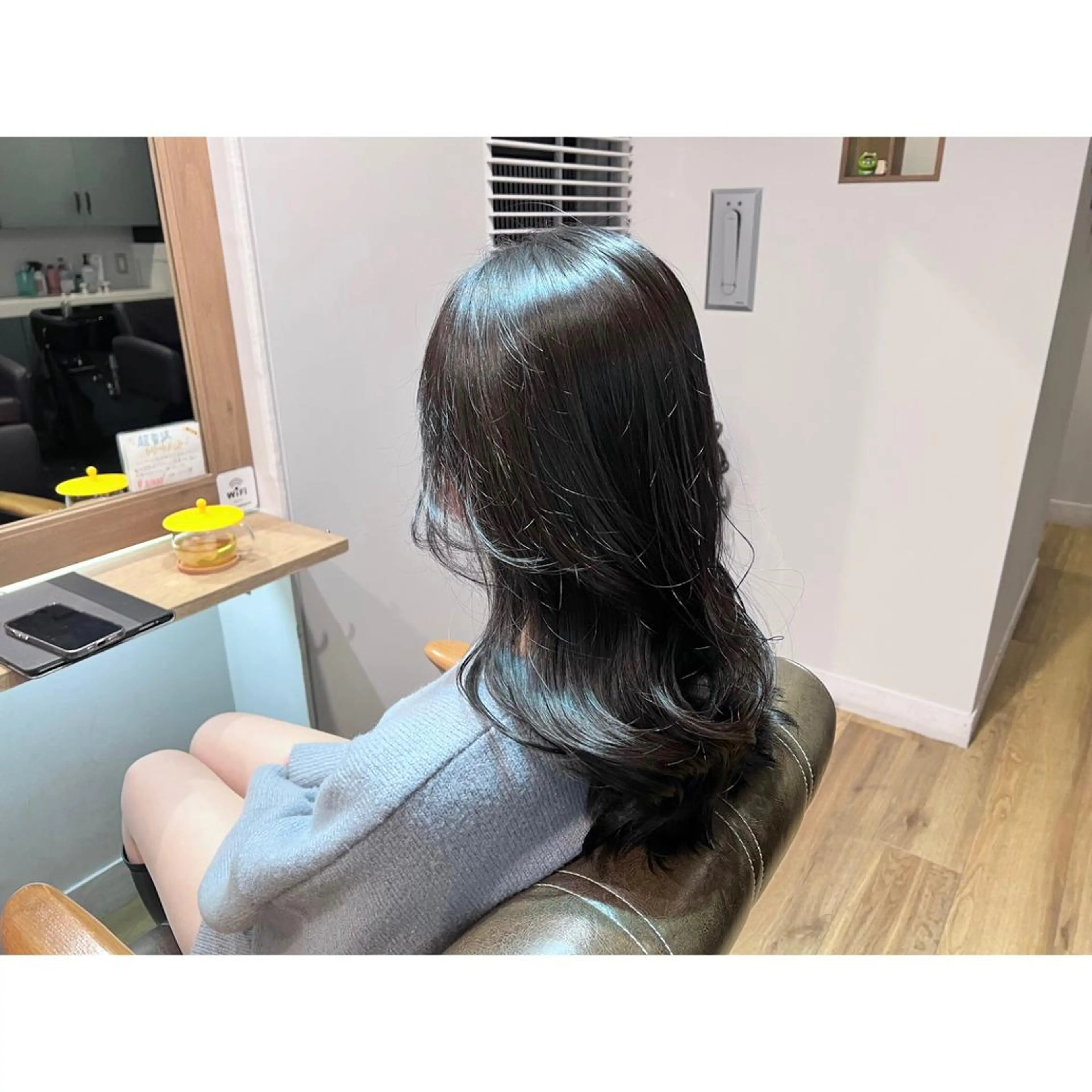 ロング カラー ヘアカラー トリートメント ツキダテ ユイのヘアスタイル