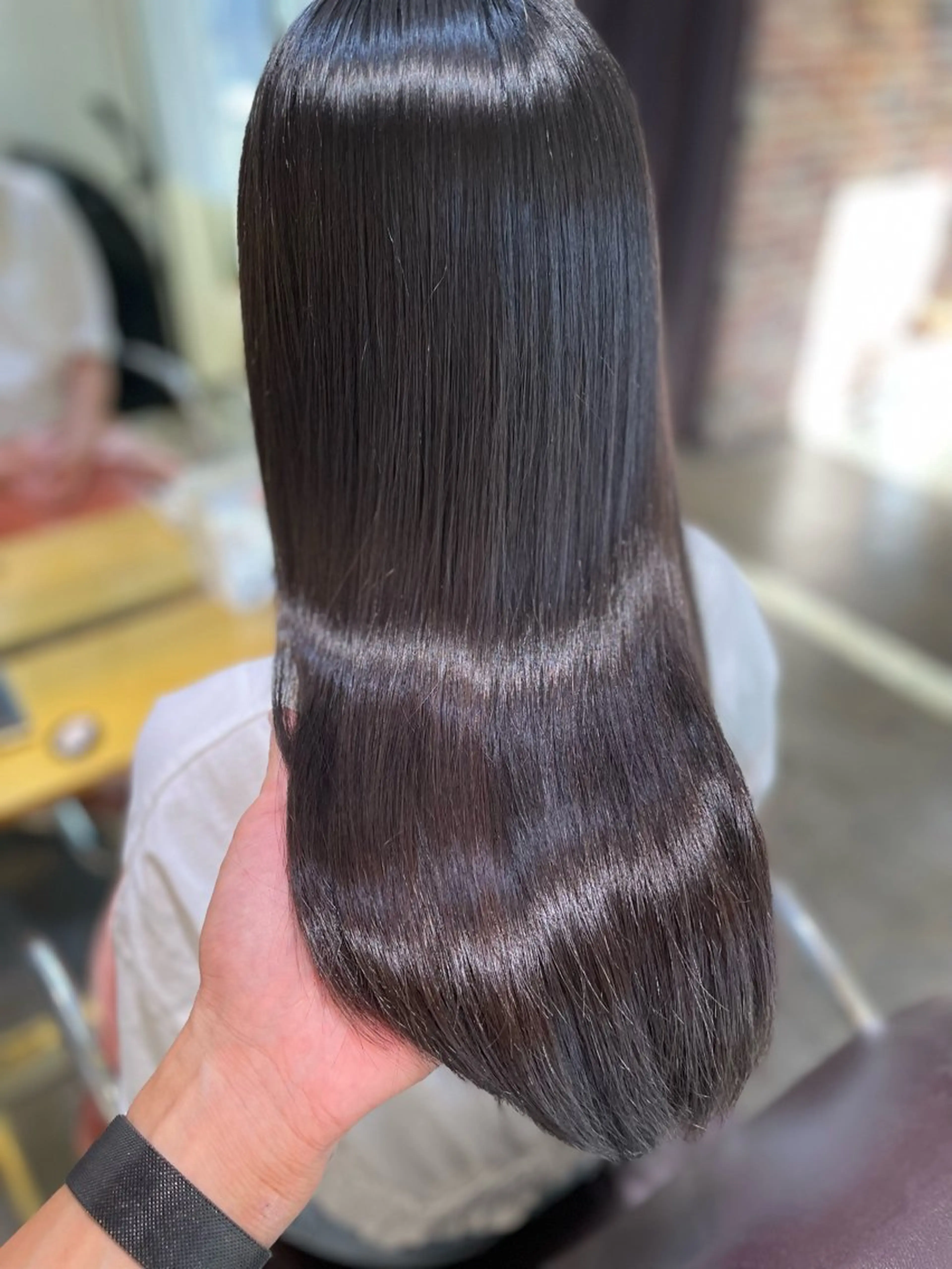 セミロング カット 縮毛矯正 トリートメント 心斎橋/縮毛矯正/ 髪質改善　吉見勇亮のヘアスタイル