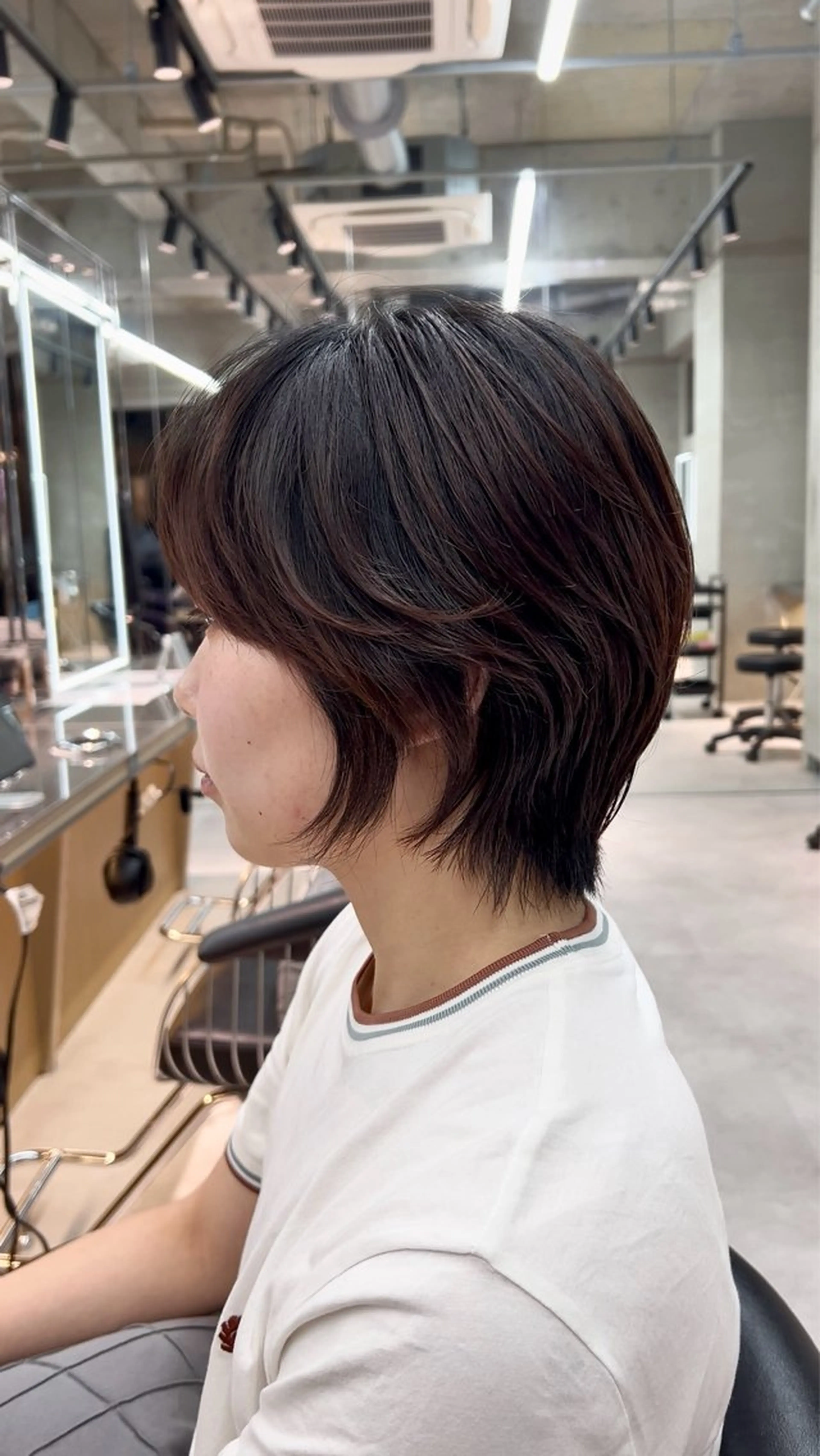 ショート カラー ヘアアレンジ ショートヘア ウルフカット 似合わせカラー× ウルフカット/ホマレのヘアスタイル